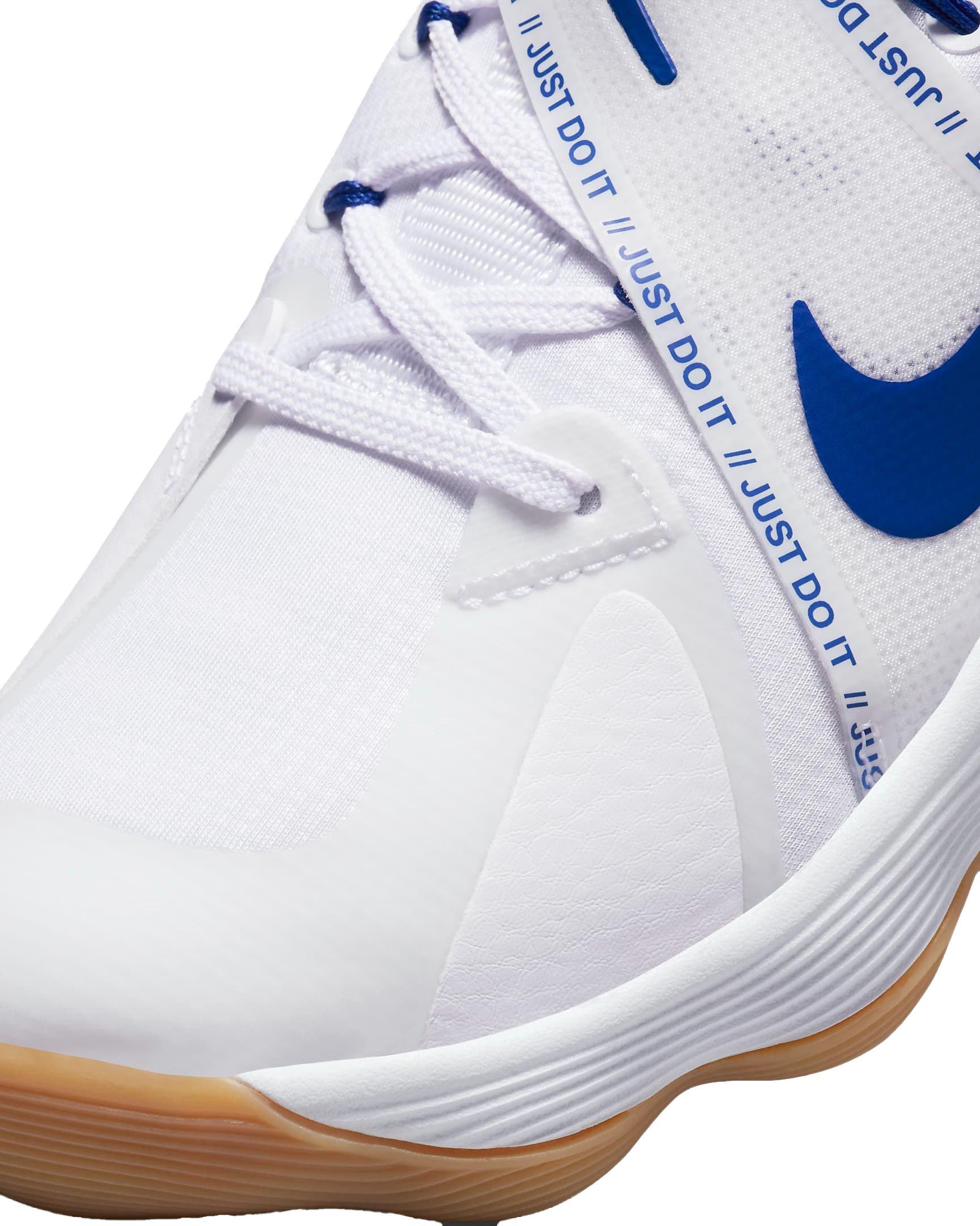 Nike React HyperSet "White/Royal" Unisex Volleyball Shoe - WHITE/ROYAL Thumbnail View 7