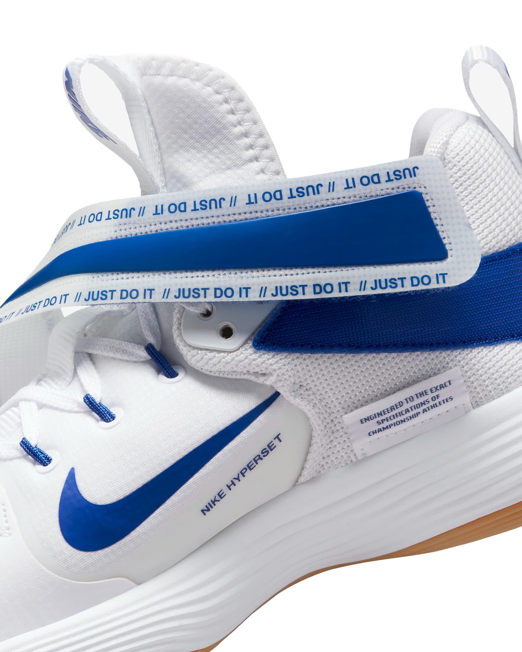 Nike React HyperSet "White/Royal" Unisex Volleyball Shoe - WHITE/ROYAL Thumbnail View 8