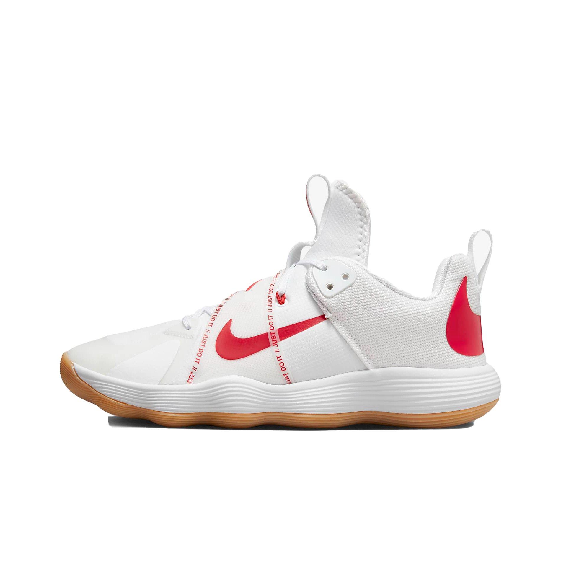 Nike React HyperSet "White/University Red" Unisex Volleyball Shoe - WHITE/RED Thumbnail View 2