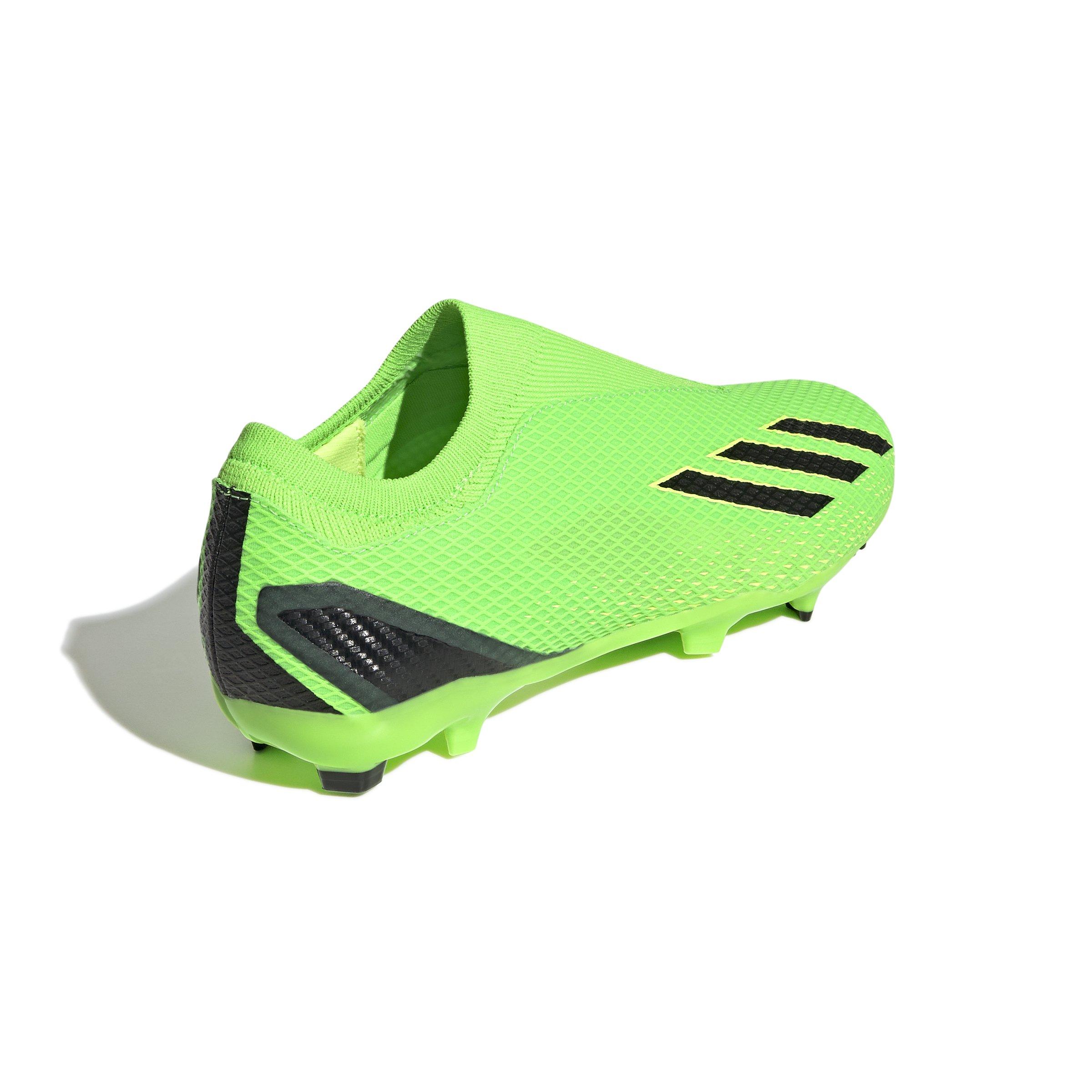 adidas X Speedportal.3 Laceless Solar Green Firm Ground Soccer Cleats -  Hibbett | City Gear
