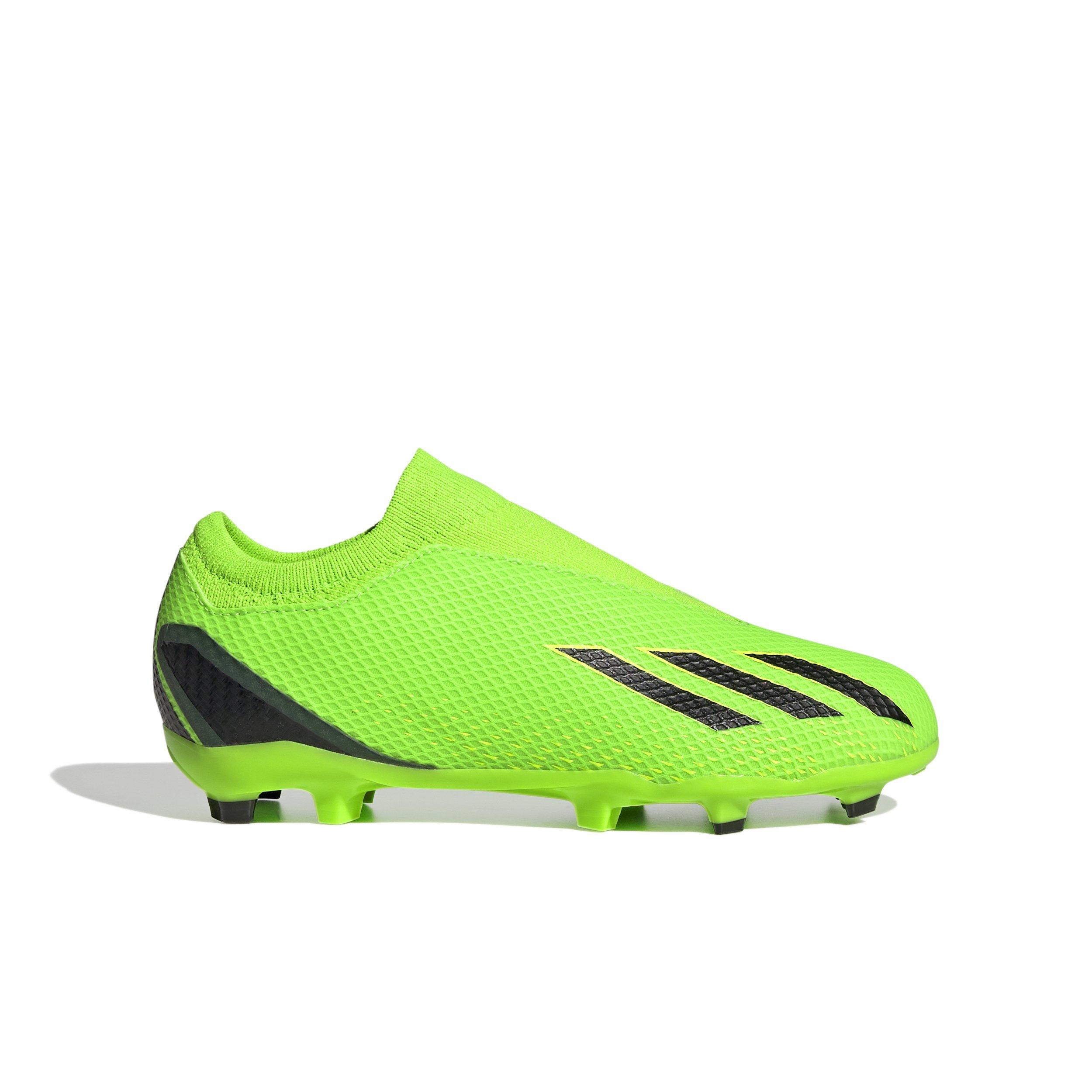 Gronden zij is kader adidas X Speedportal​.3 Laceless FG "Solar Green/Core Black" Grade School  Kids' Soccer Cleat