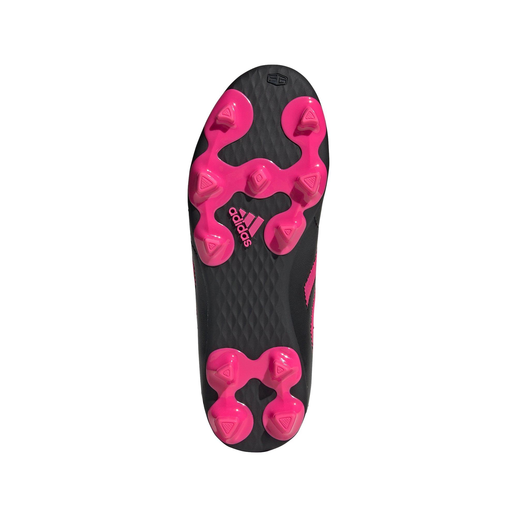adidas Goletto VIII Firm Ground  Preschool Girls' "Core Black/Team Shock Pink" Soccer Cleat