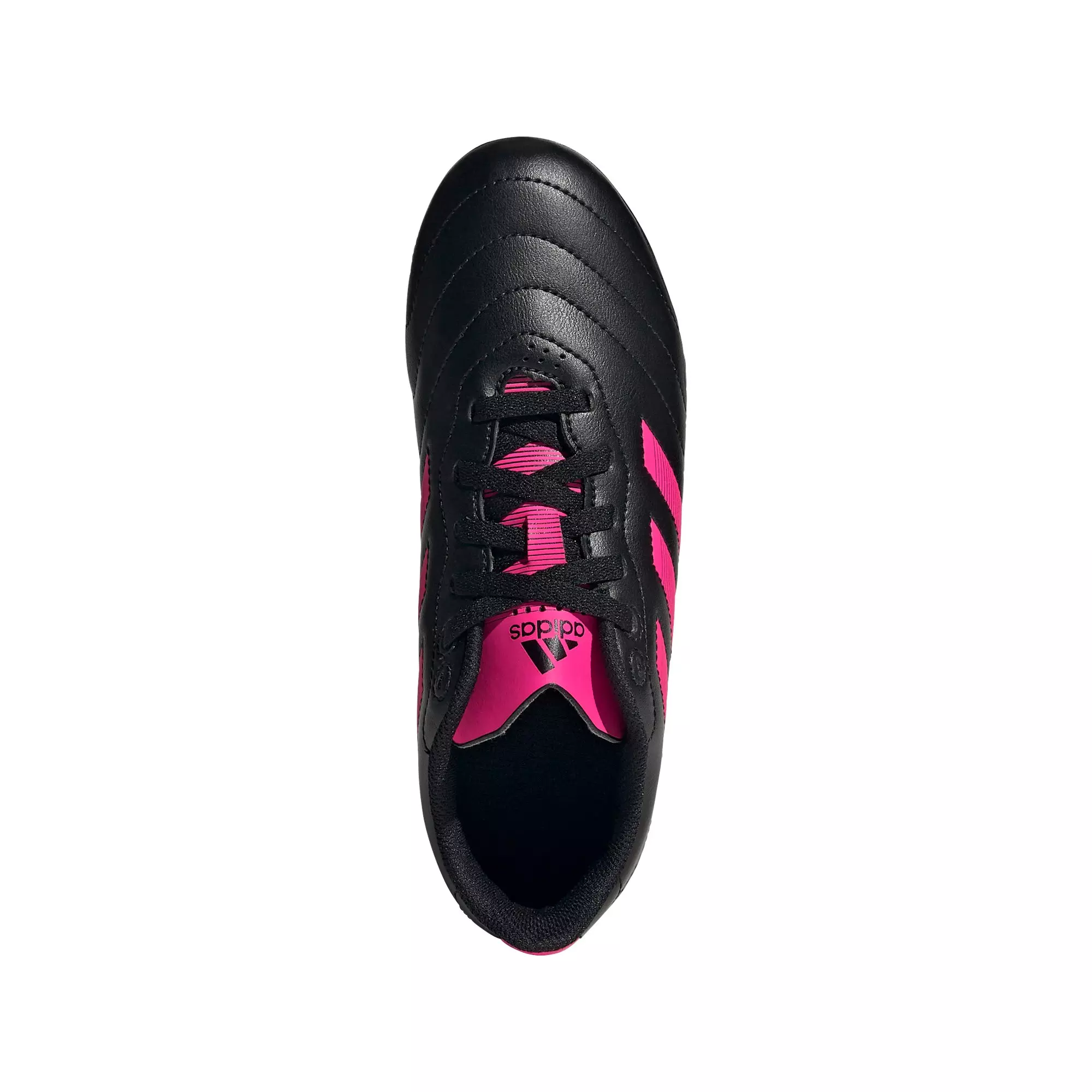 adidas Goletto VIII Firm Ground "Core Black/Team Shock Pink" Preschool Girls' Soccer Cleat - BLACK/PINK