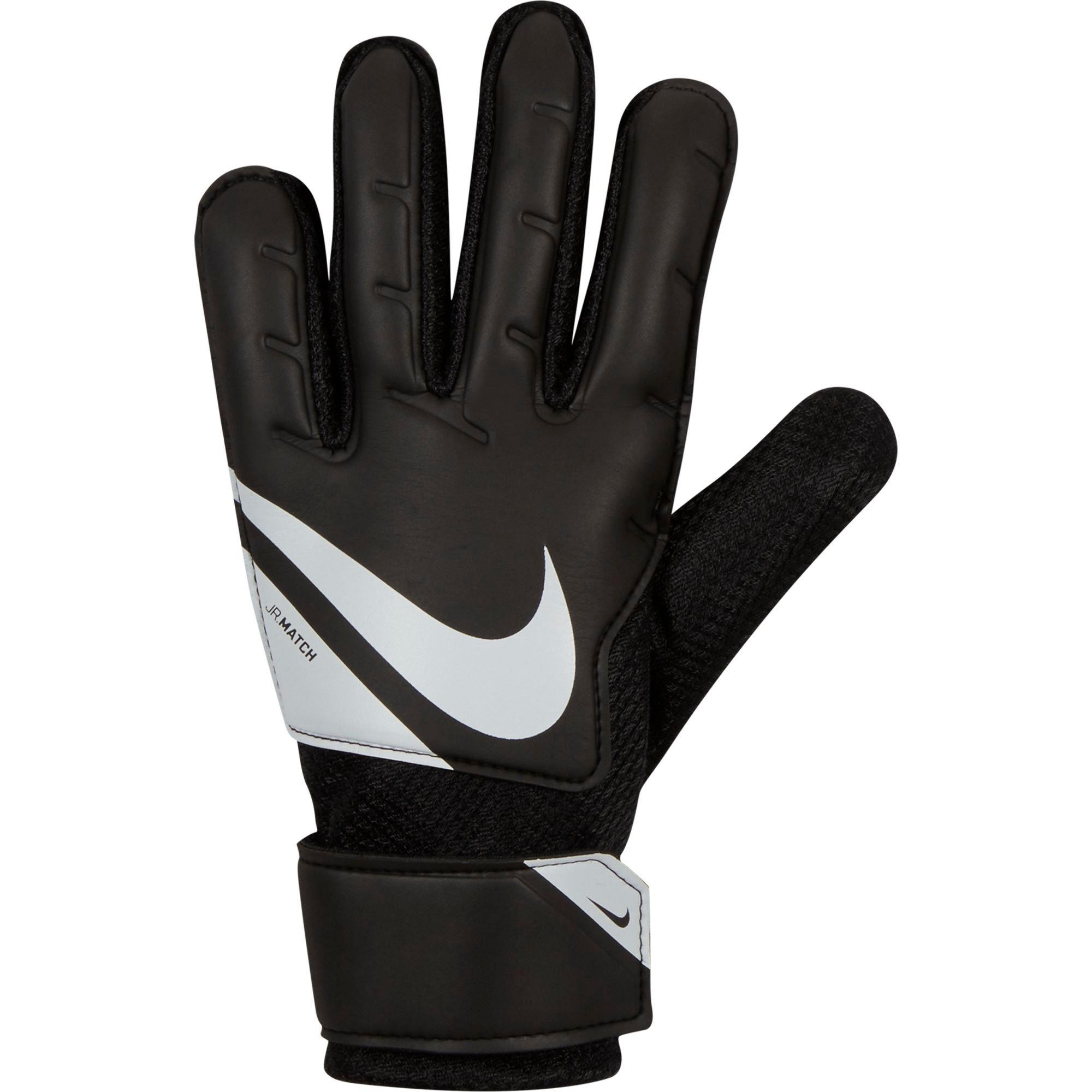 Nike Jr. Goalkeeper Match Soccer Gloves - Black/White - BLACK/WHITE Thumbnail View 1