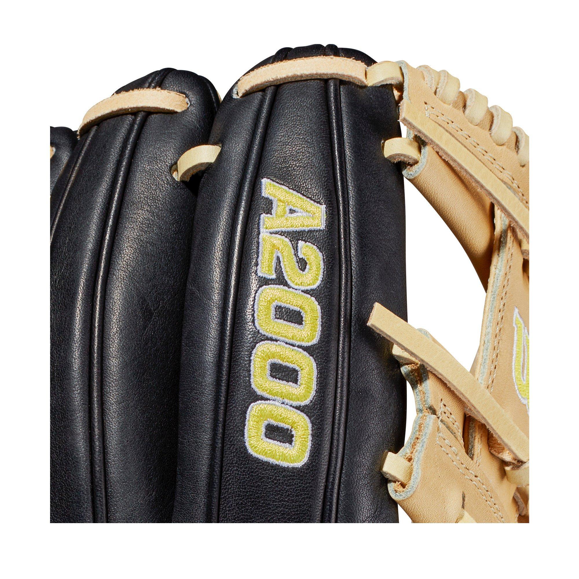 Wilson A2000 Baseball Glove Series Right Hand Throw 11.25-Inch Saddle  Tan/Black/White