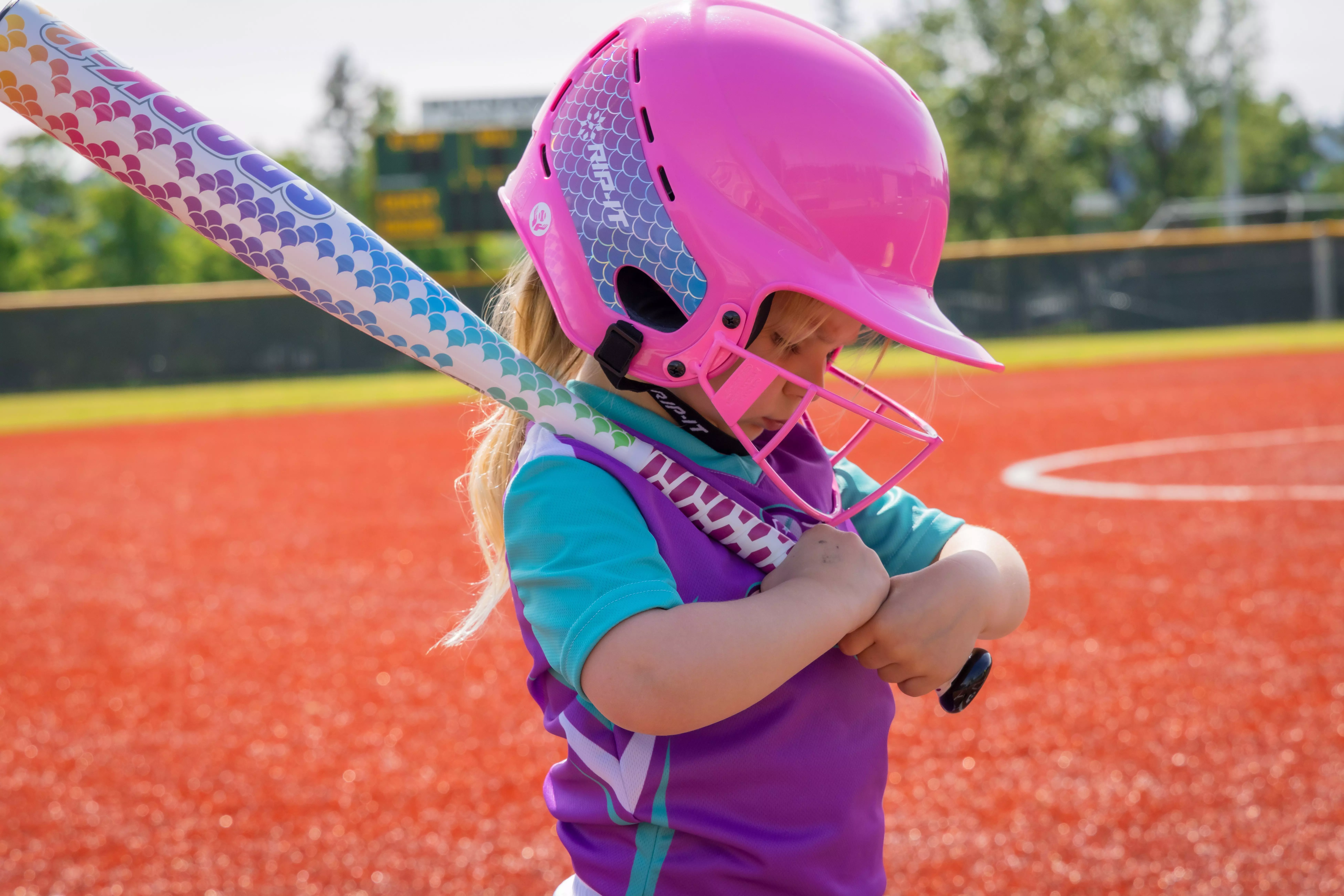 RIP-IT Emma Collection Play Ball T-Ball Batting Helmet - Pink - PINK