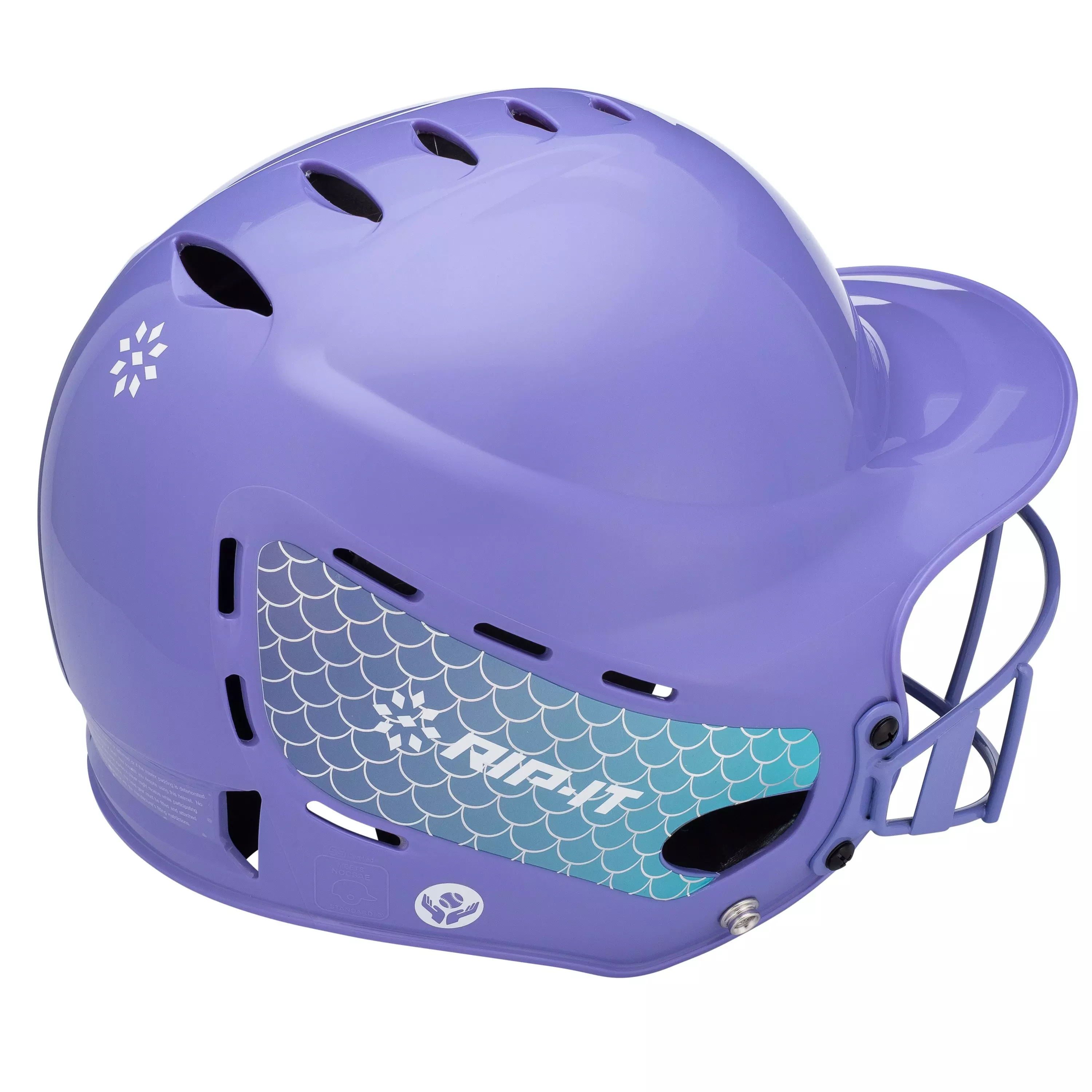 RIP-IT Emma Collection Play Ball T-Ball Batting Helmet - Purple - PURPLE