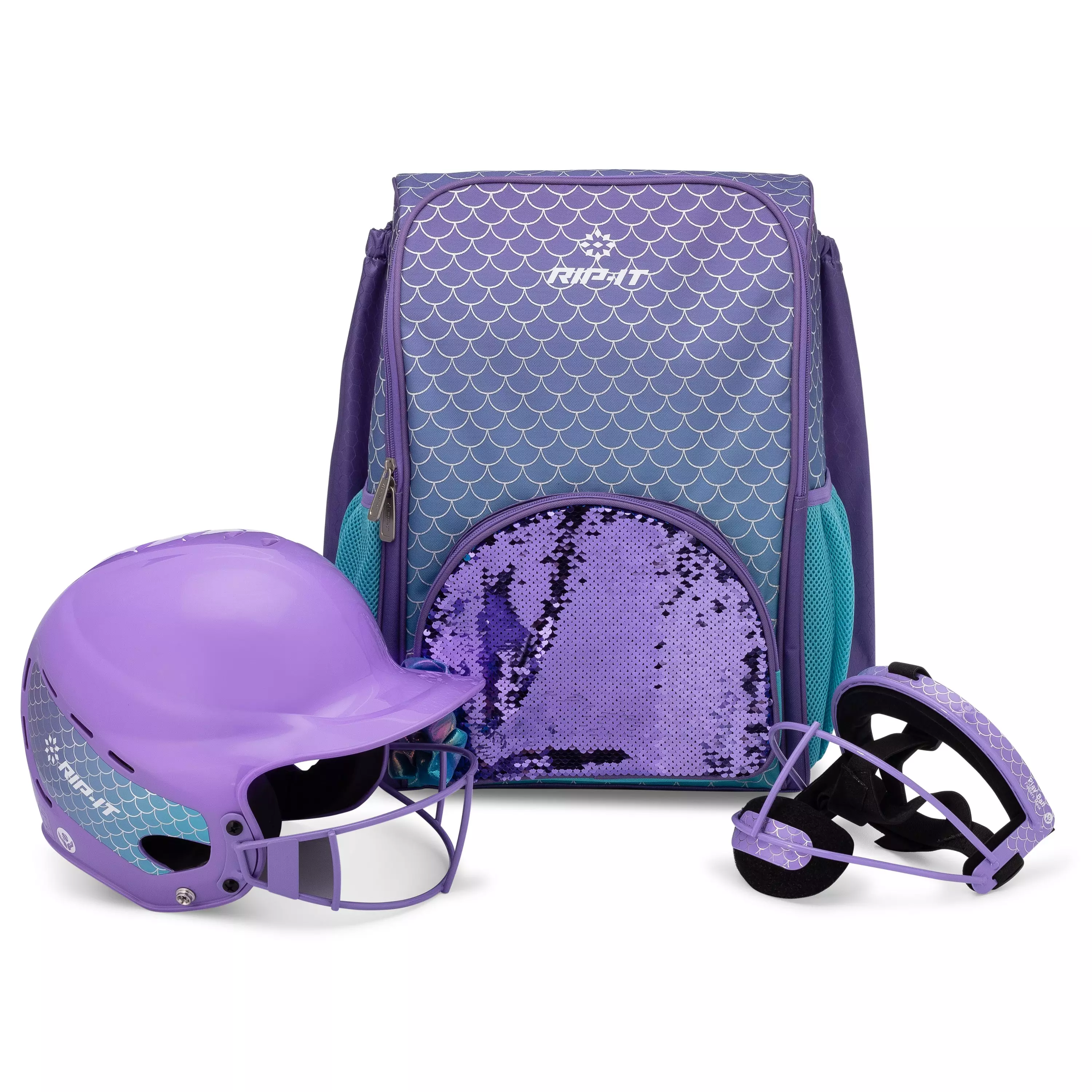 RIP-IT Emma Collection Play Ball Softball Backpack - Purple - PURPLE