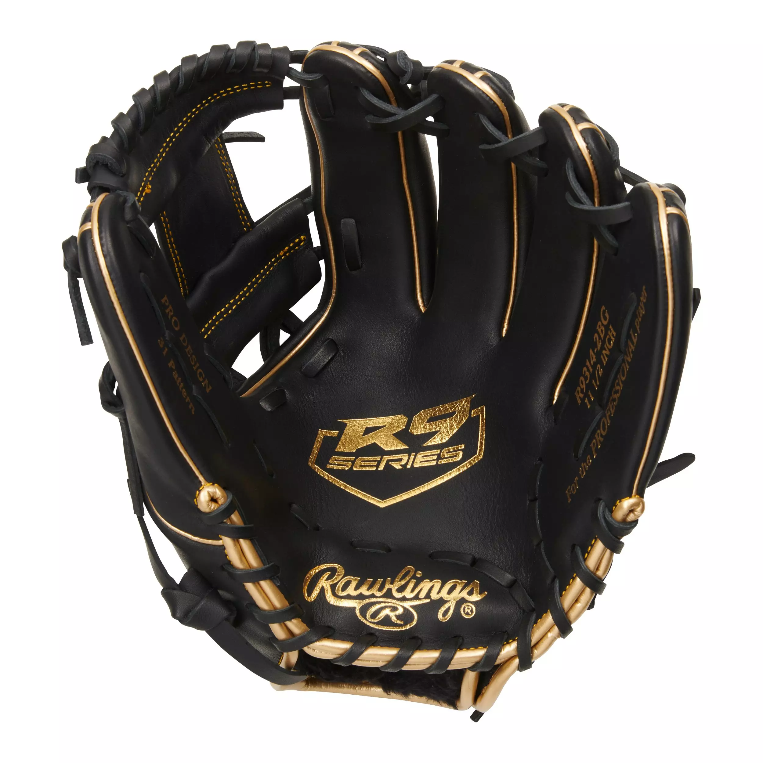 Rawlings R9 Series 11.5" I-Web Baseball Glove 2021 - BLACK