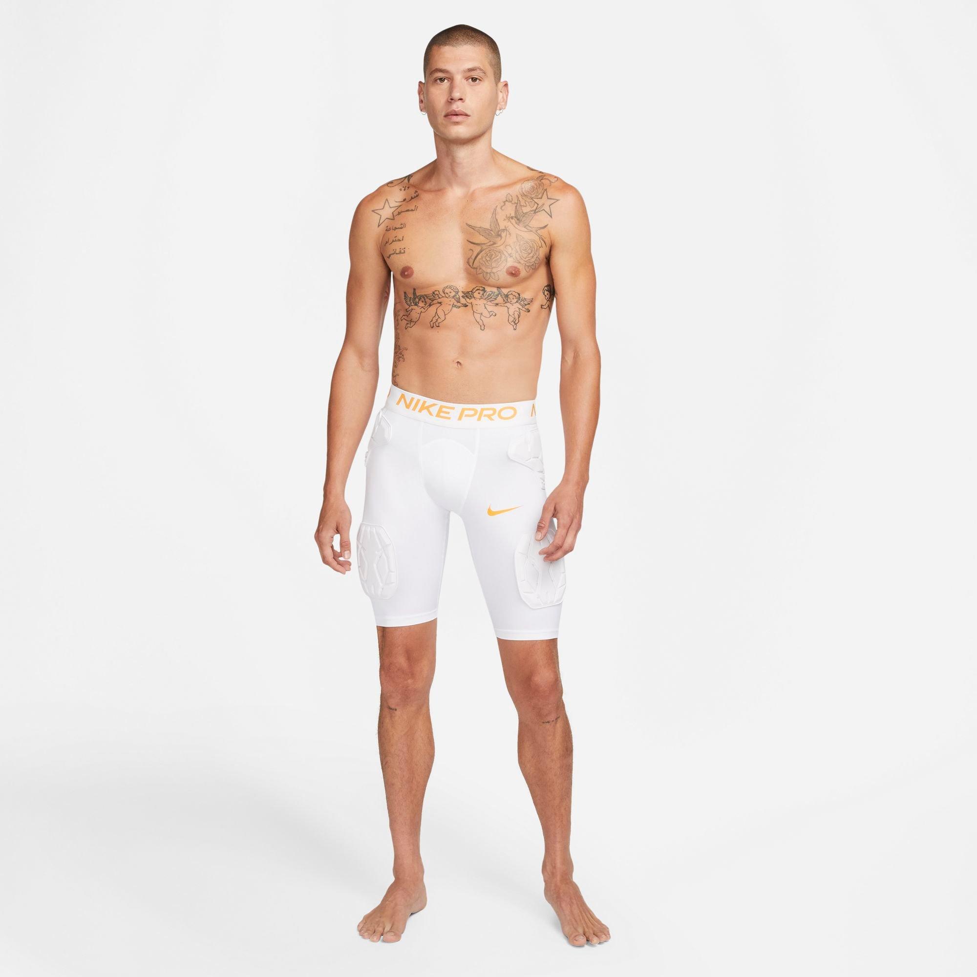 Nike Pro Combat Hard Padded Plate Shorts Men's Medium White Compression  Football