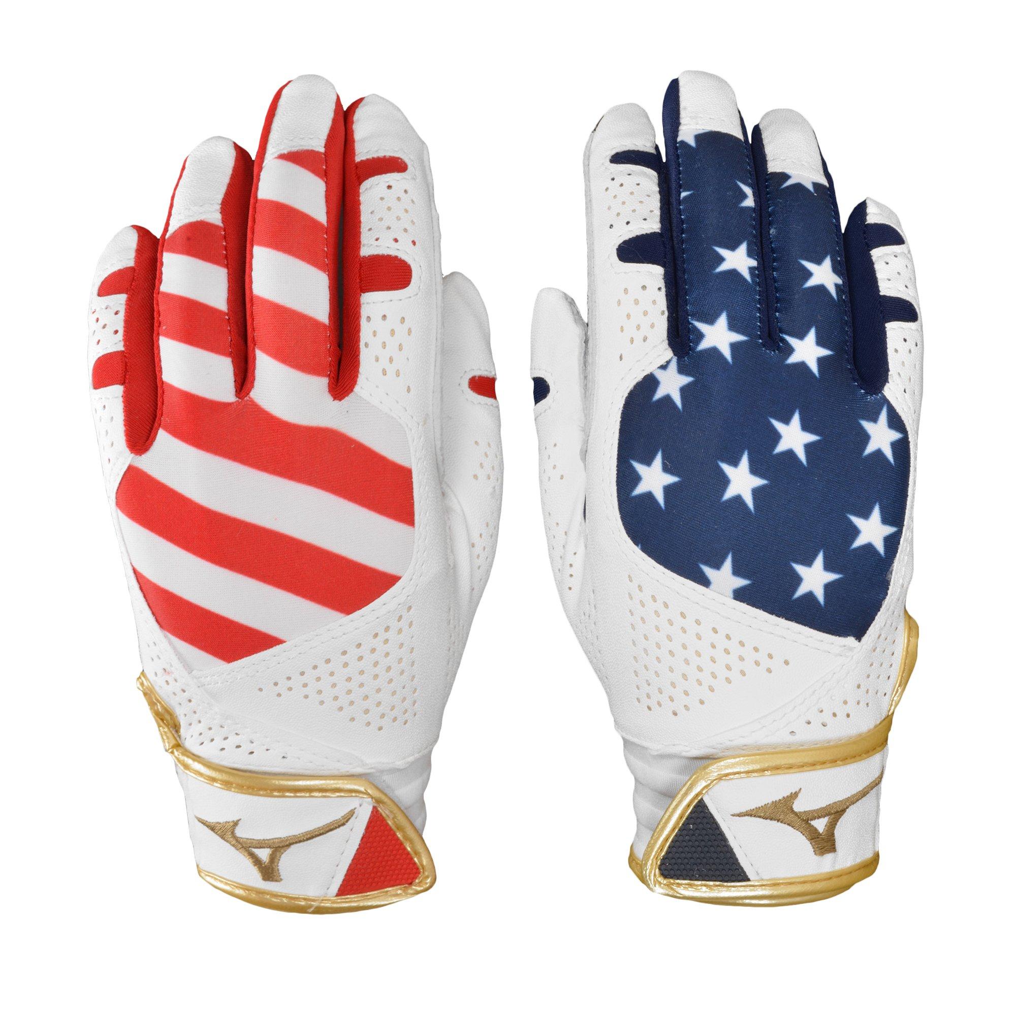 Mizuno white batting clearance gloves