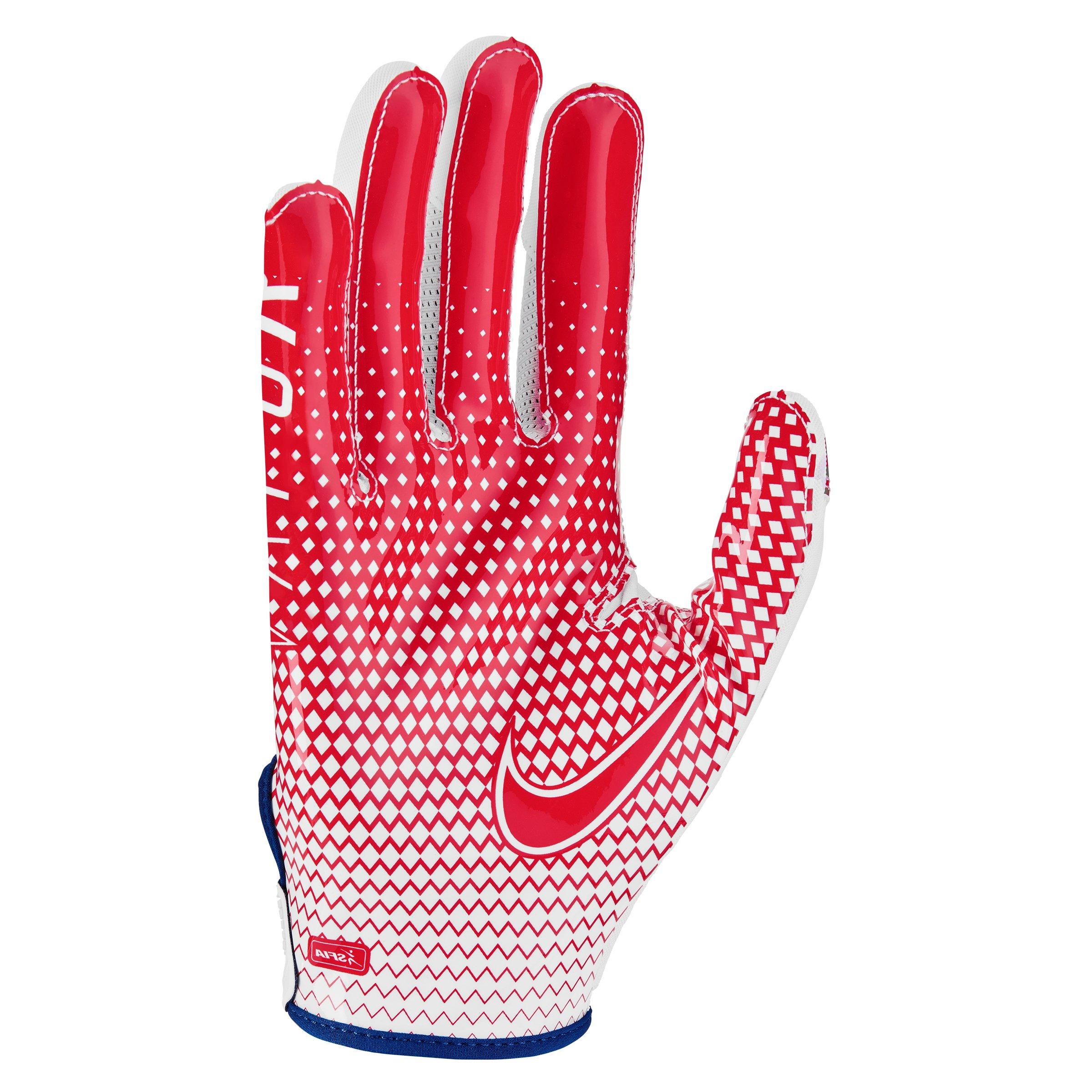 Nike Vapor Jet Football Gloves Receiver Sticky Red CV1253-652 Men's Size  Small