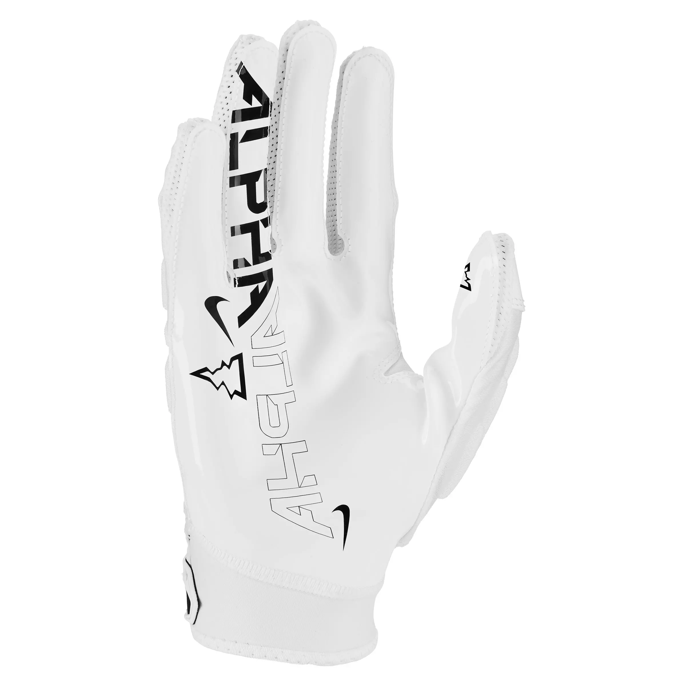 Nike Adult Superbad 6.0 Lineman Football Gloves - White/Black - WHITE/BLACK