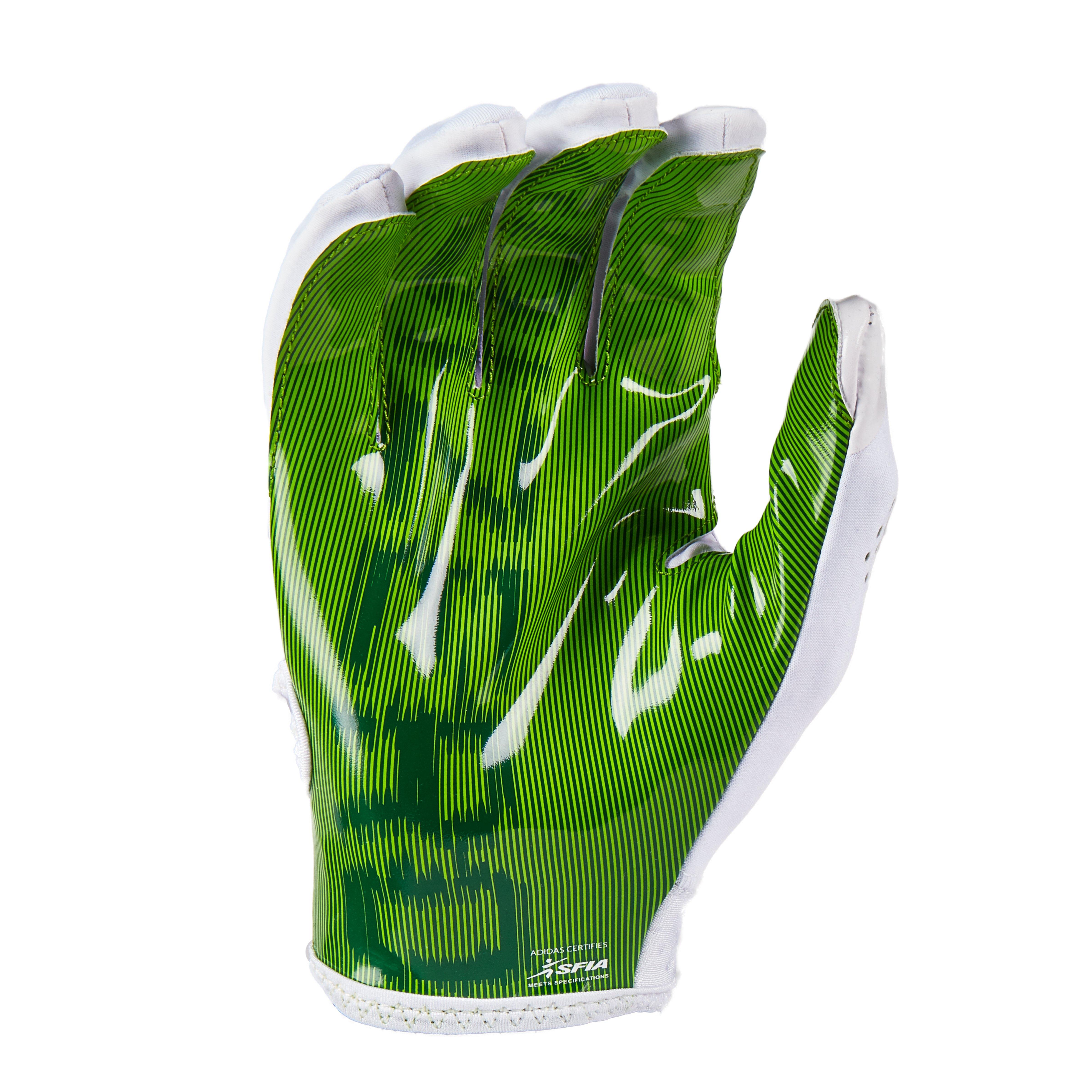 green adidas football gloves