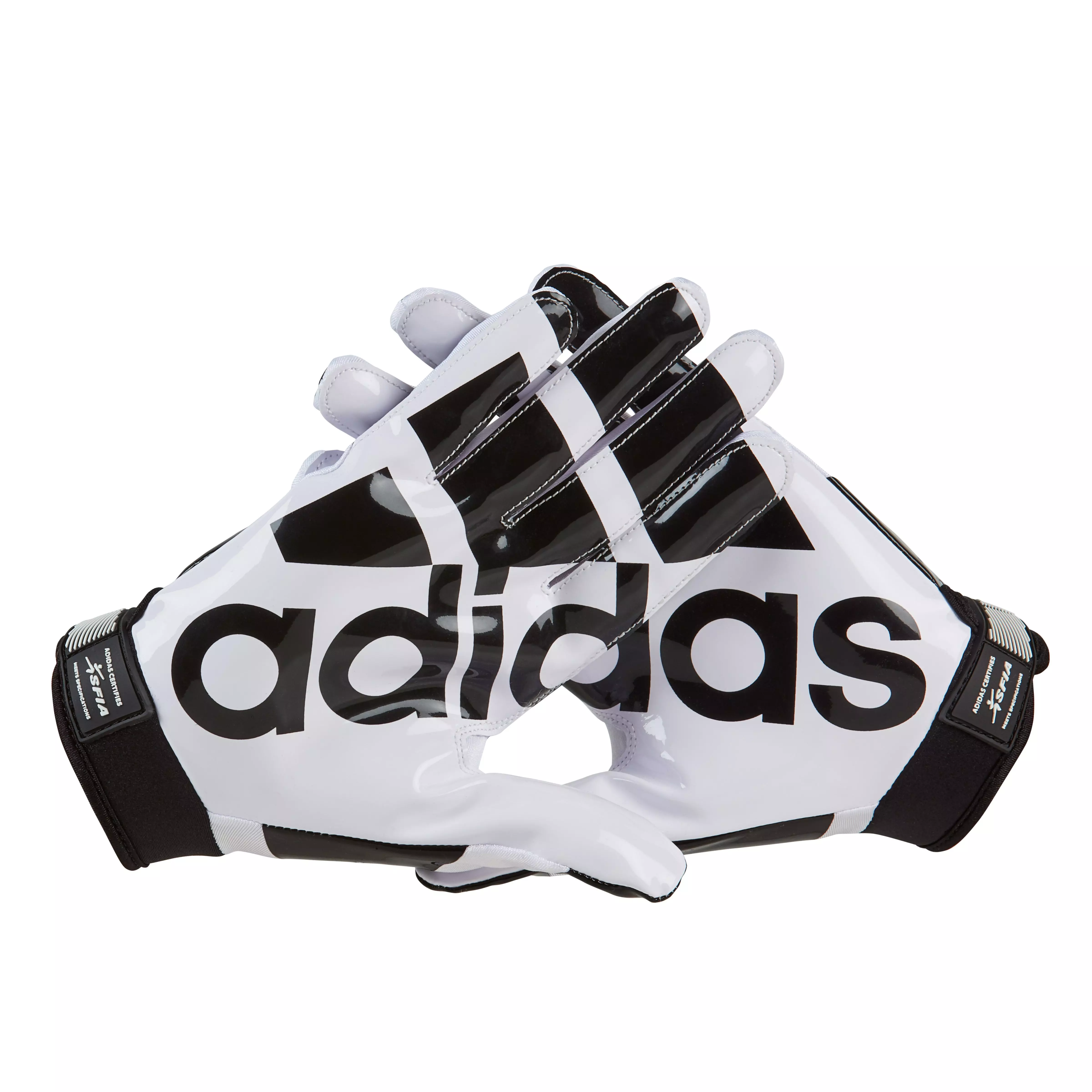 adidas Adifast 3.0 Youth Football Receiver Glove - WHITE/BLACK