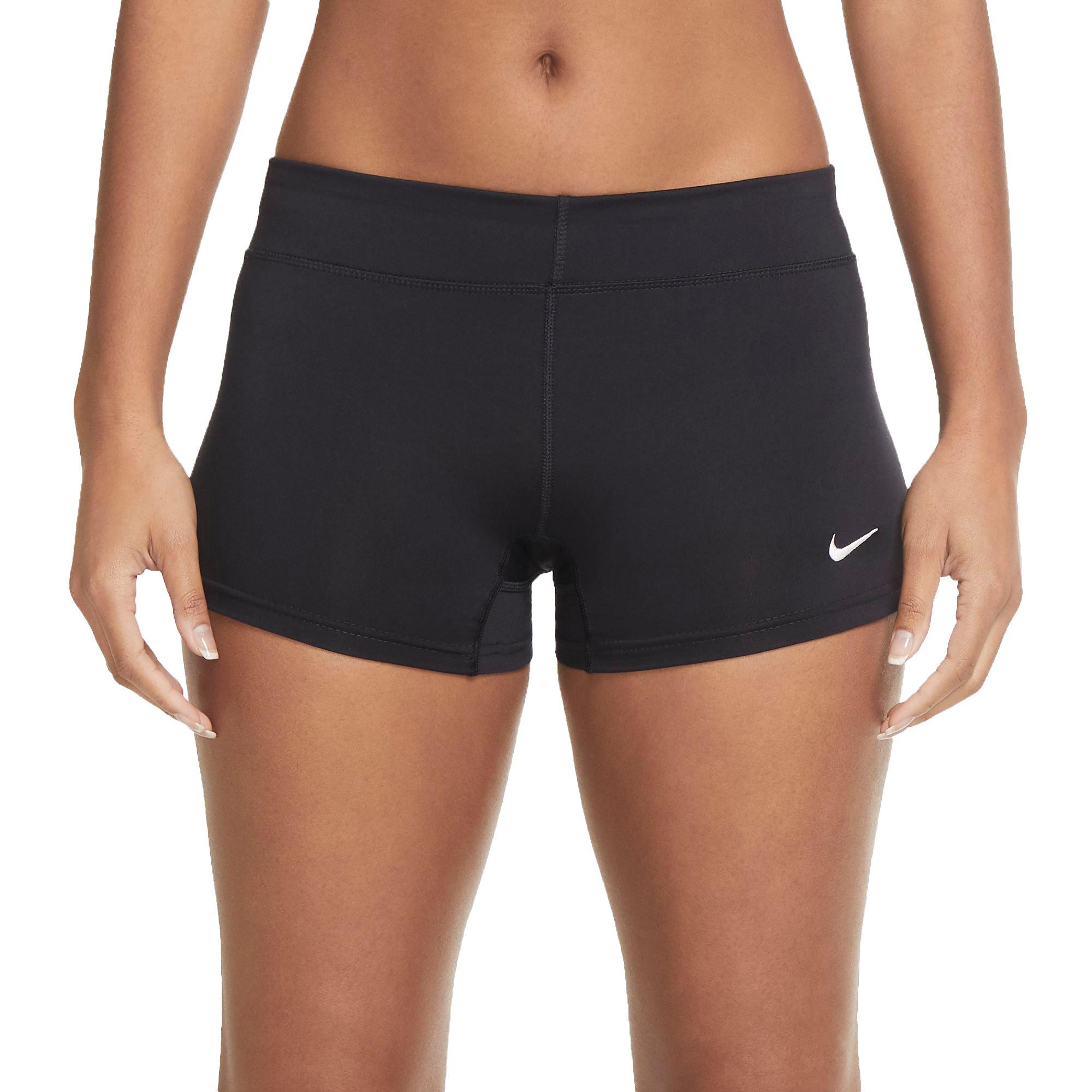 Nike Women's Performance Game Volleyball Shorts - BLACK/WHITE Thumbnail View 1
