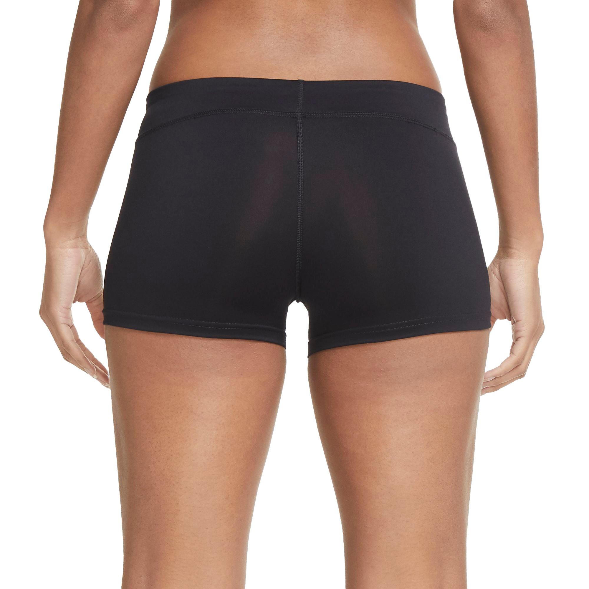 Nike Women's Performance Game Volleyball Shorts - BLACK/WHITE Thumbnail View 2