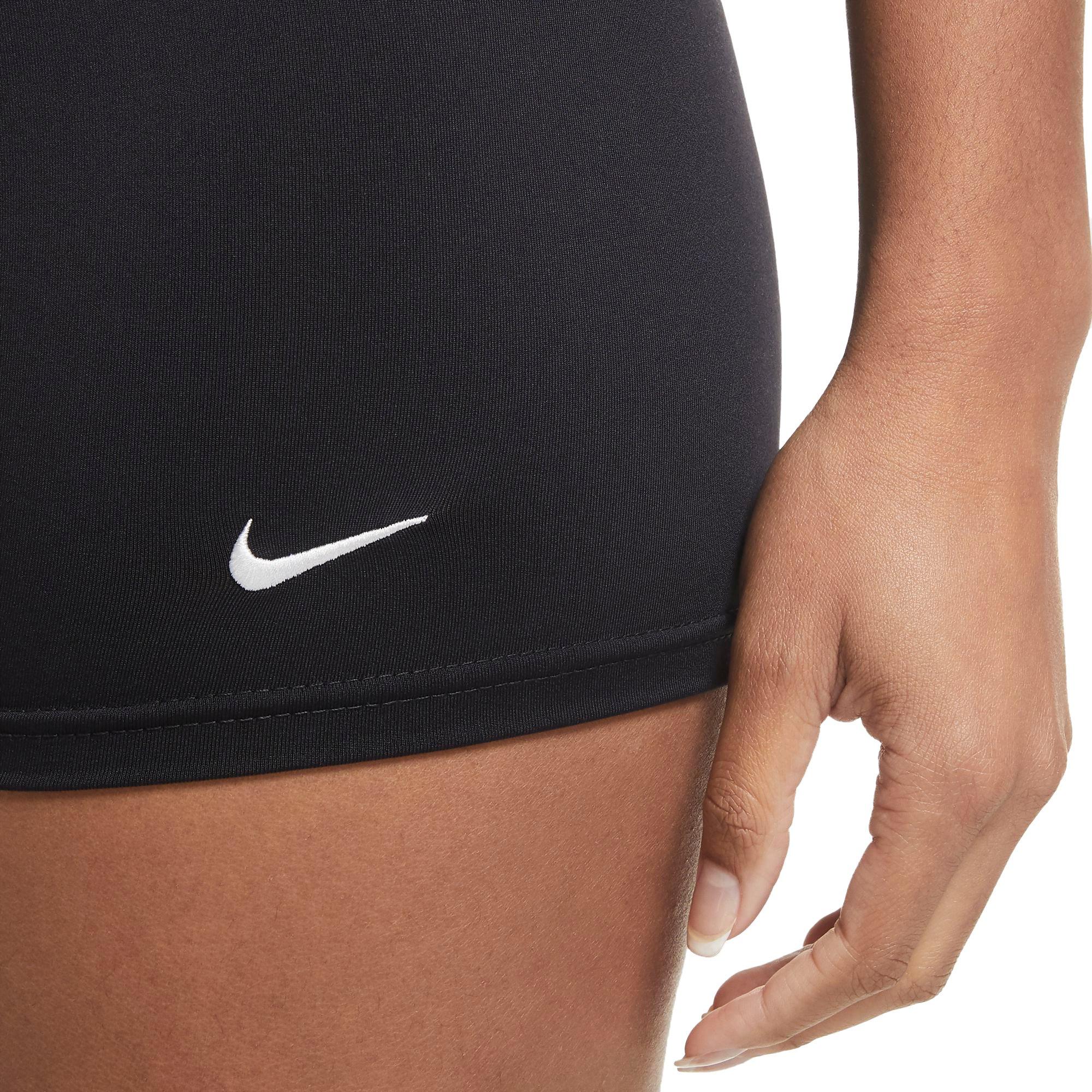 Nike Women's Performance Game Volleyball Shorts - BLACK/WHITE Thumbnail View 3