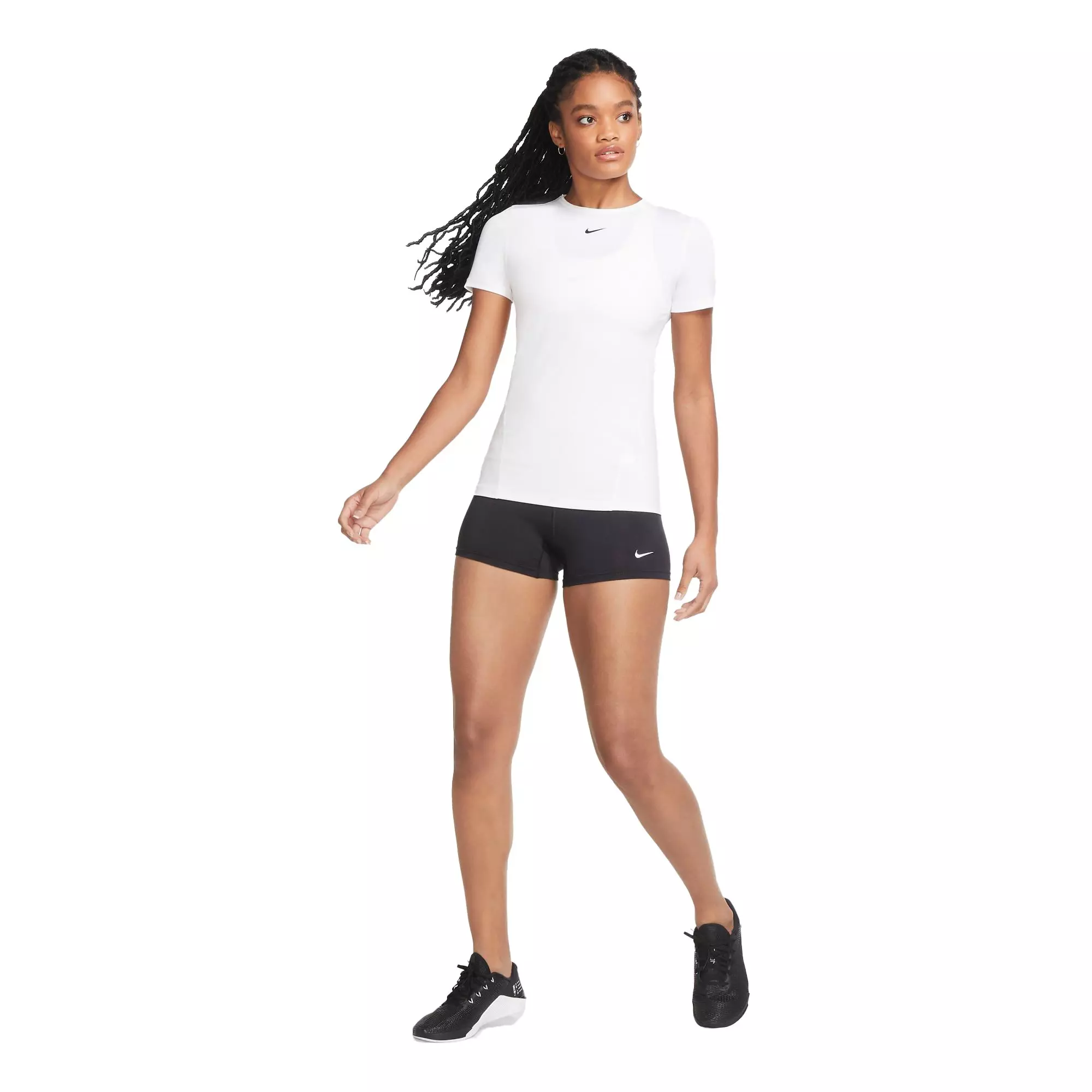Nike Women's Performance Game Volleyball Shorts - BLACK/WHITE