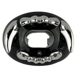 Battle Sports Speed Football Mouthguard with Connected Thick Strap - Black