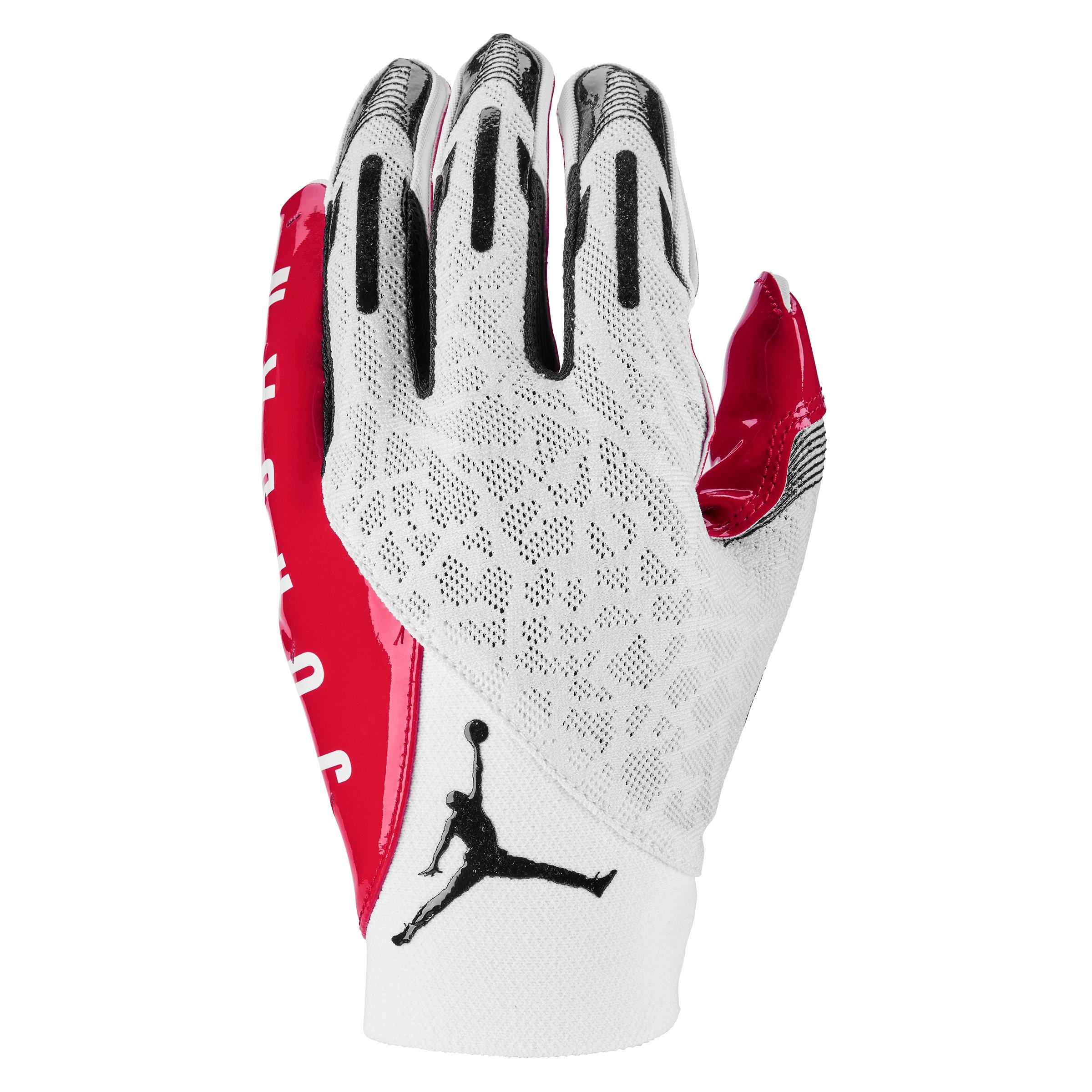 Red best sale football gloves