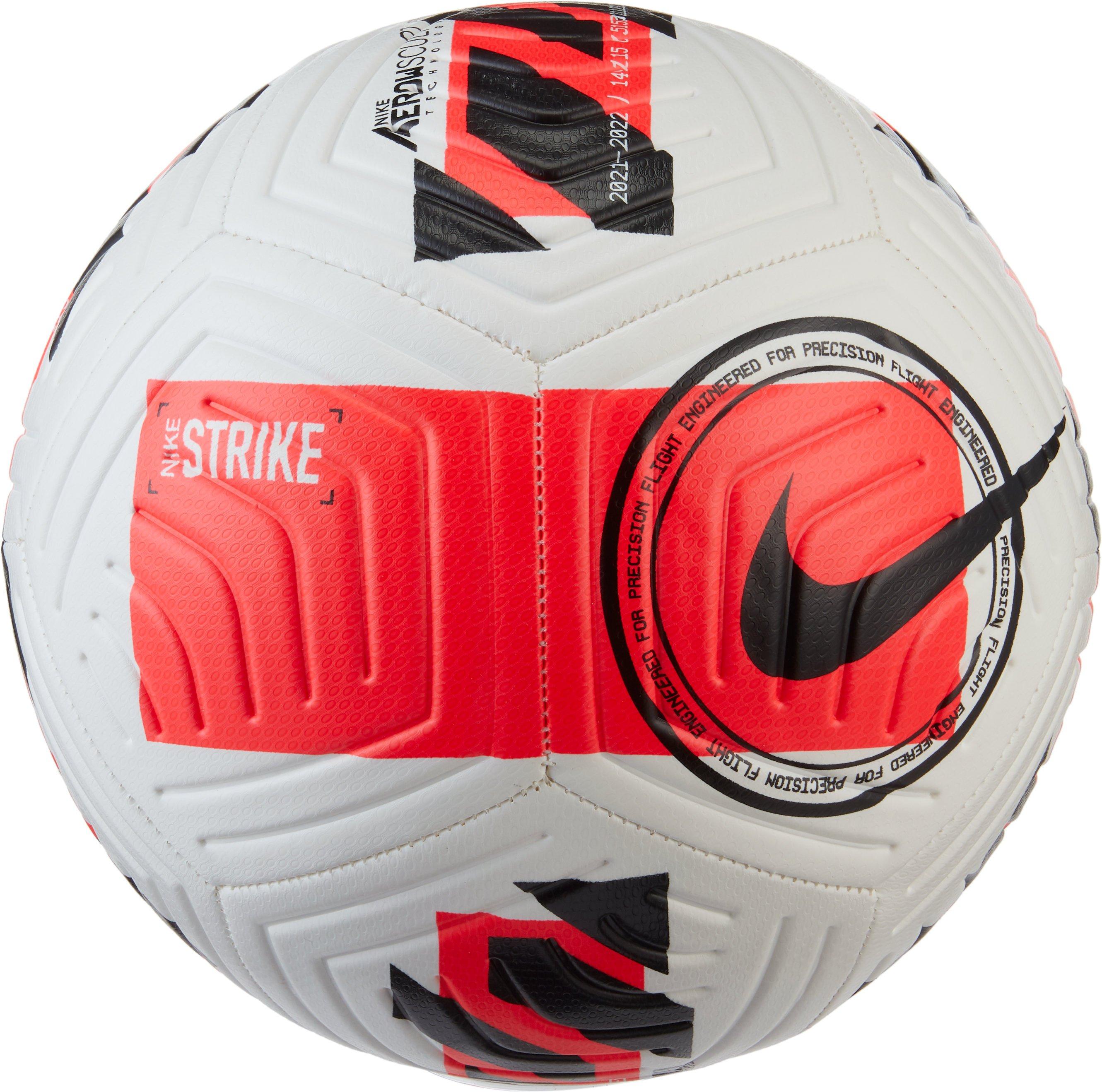 Nike Strike Soccer Ball - White/Bright Crimson