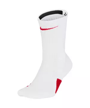 en lugar espina Partina City Nike Elite Unisex Crew Basketball Socks - White/Red