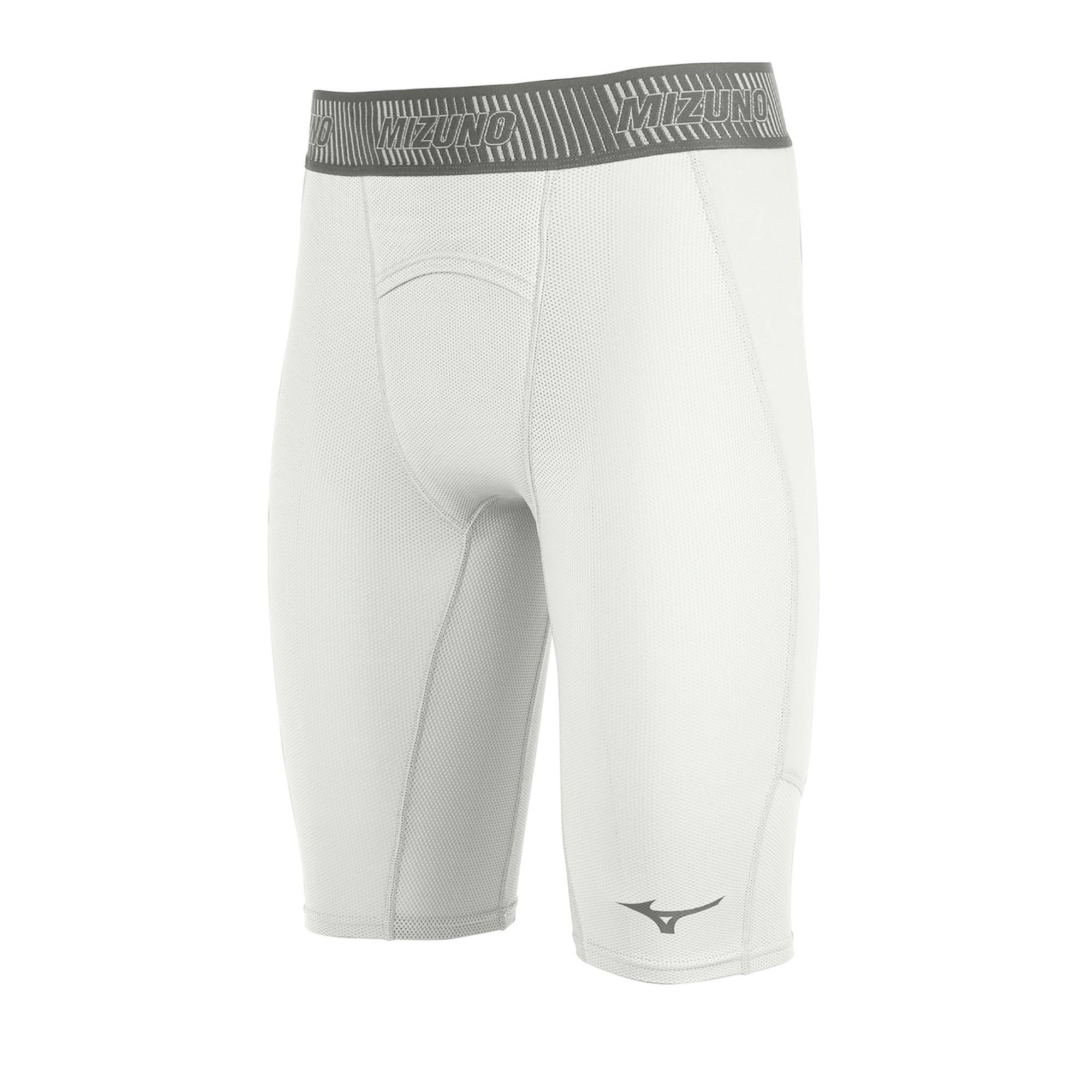 Mizuno Men's Aero Vent Padded Slider Shorts - WHITE Thumbnail View 1