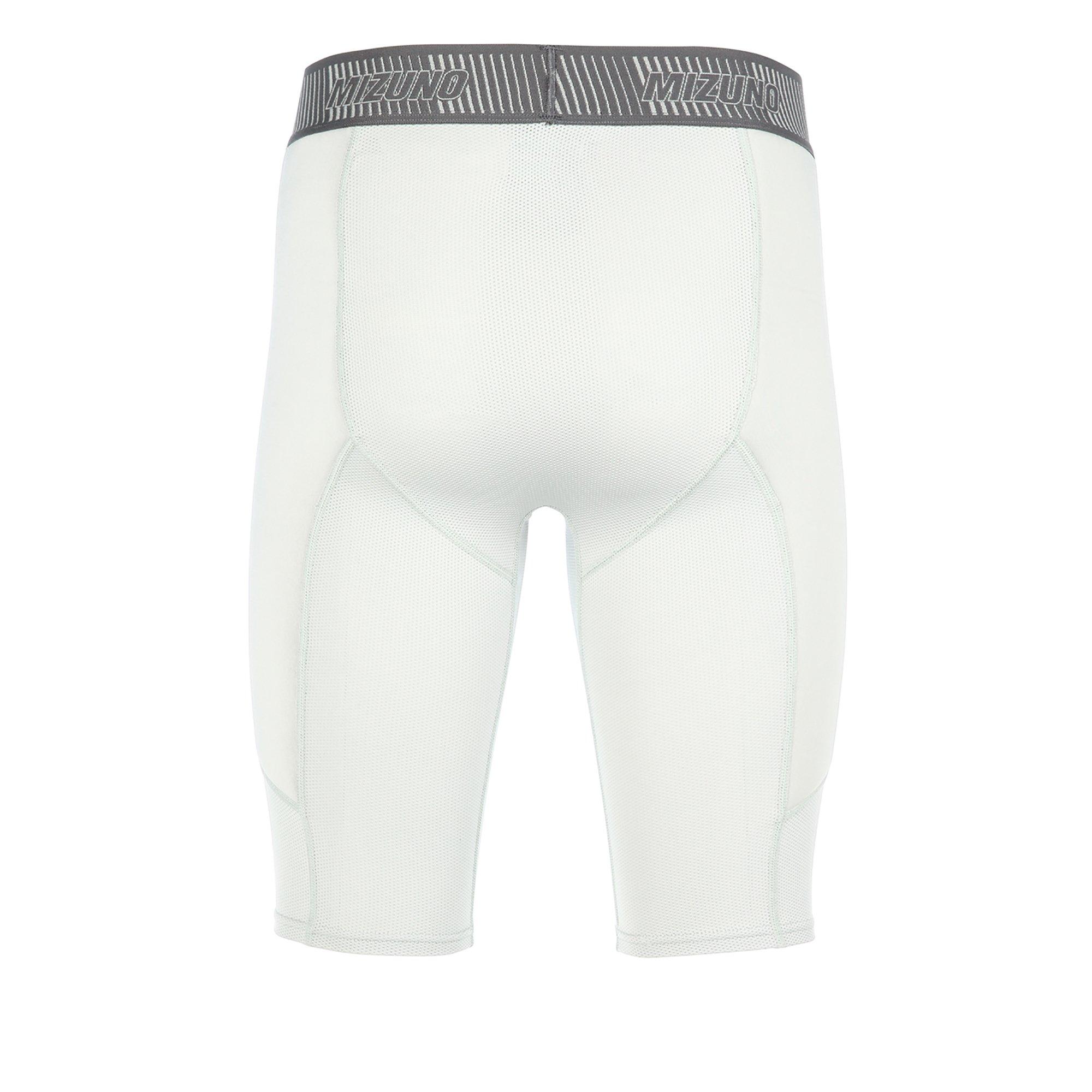 Mizuno Men's Aero Vent Padded Slider Shorts - WHITE Thumbnail View 2