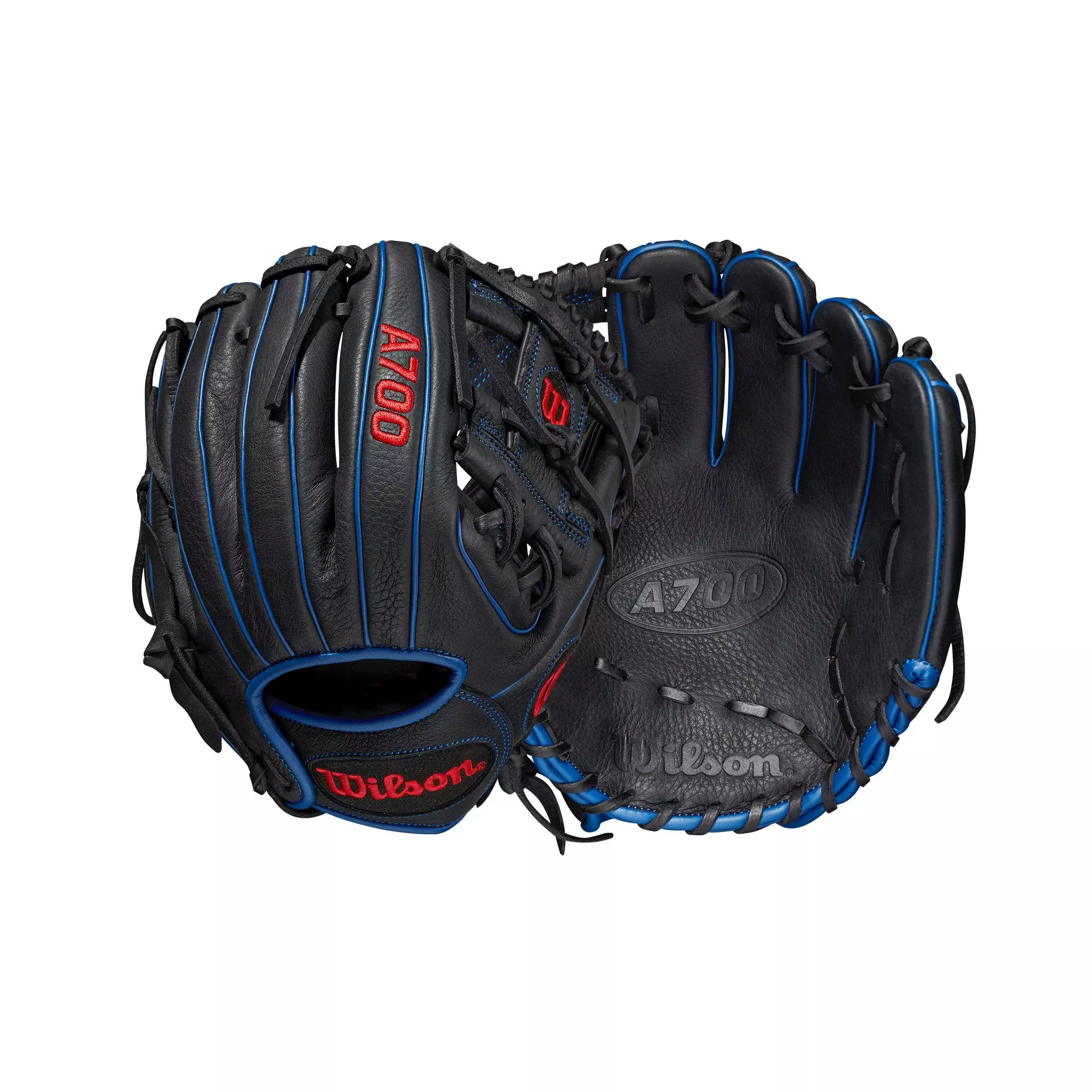 Wilson A700 11.25" Fielders Baseball Glove 2022 - BLACK/RED