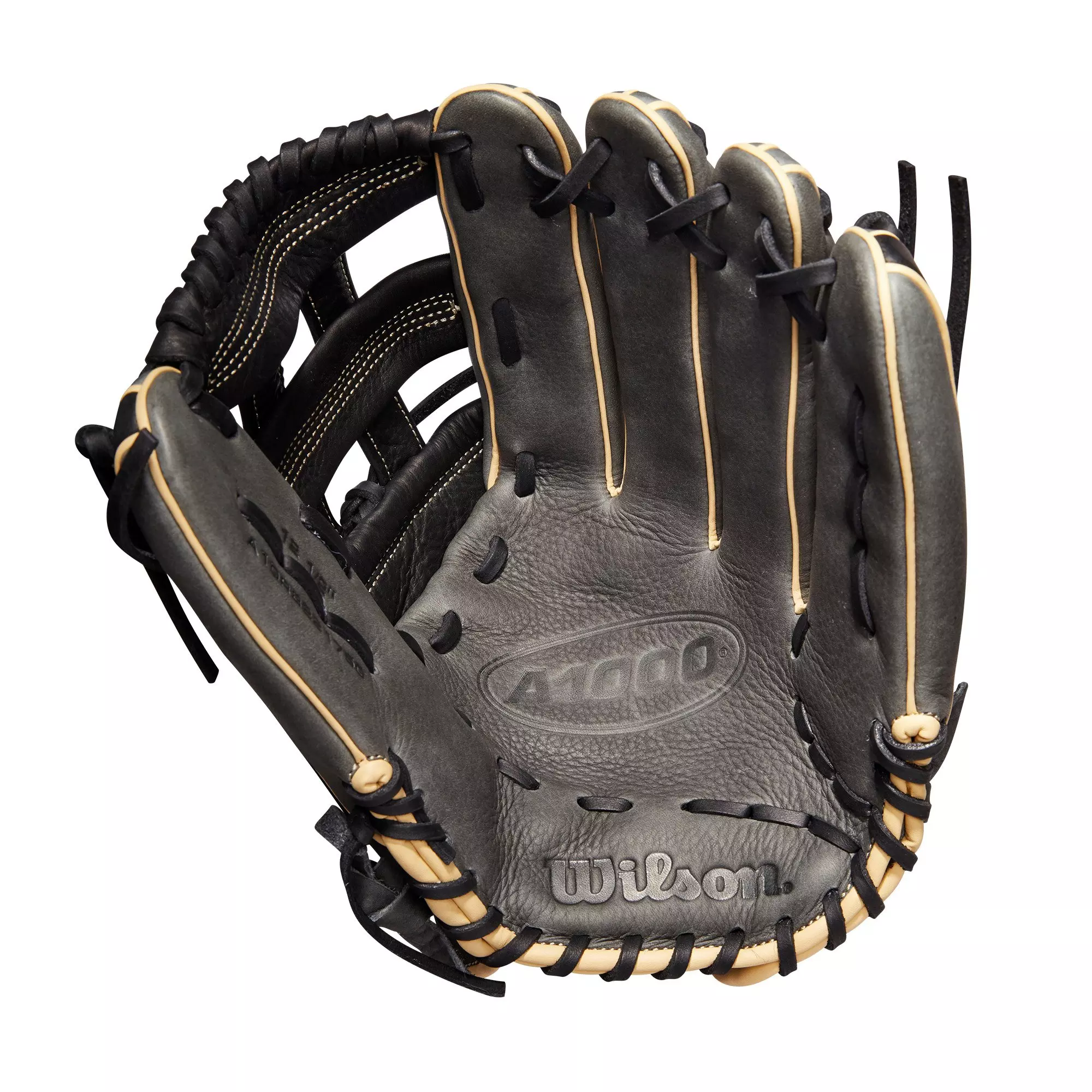 Wilson A1000 1750 12.5" Outfield Baseball Glove 2022 - GREY/BLACK