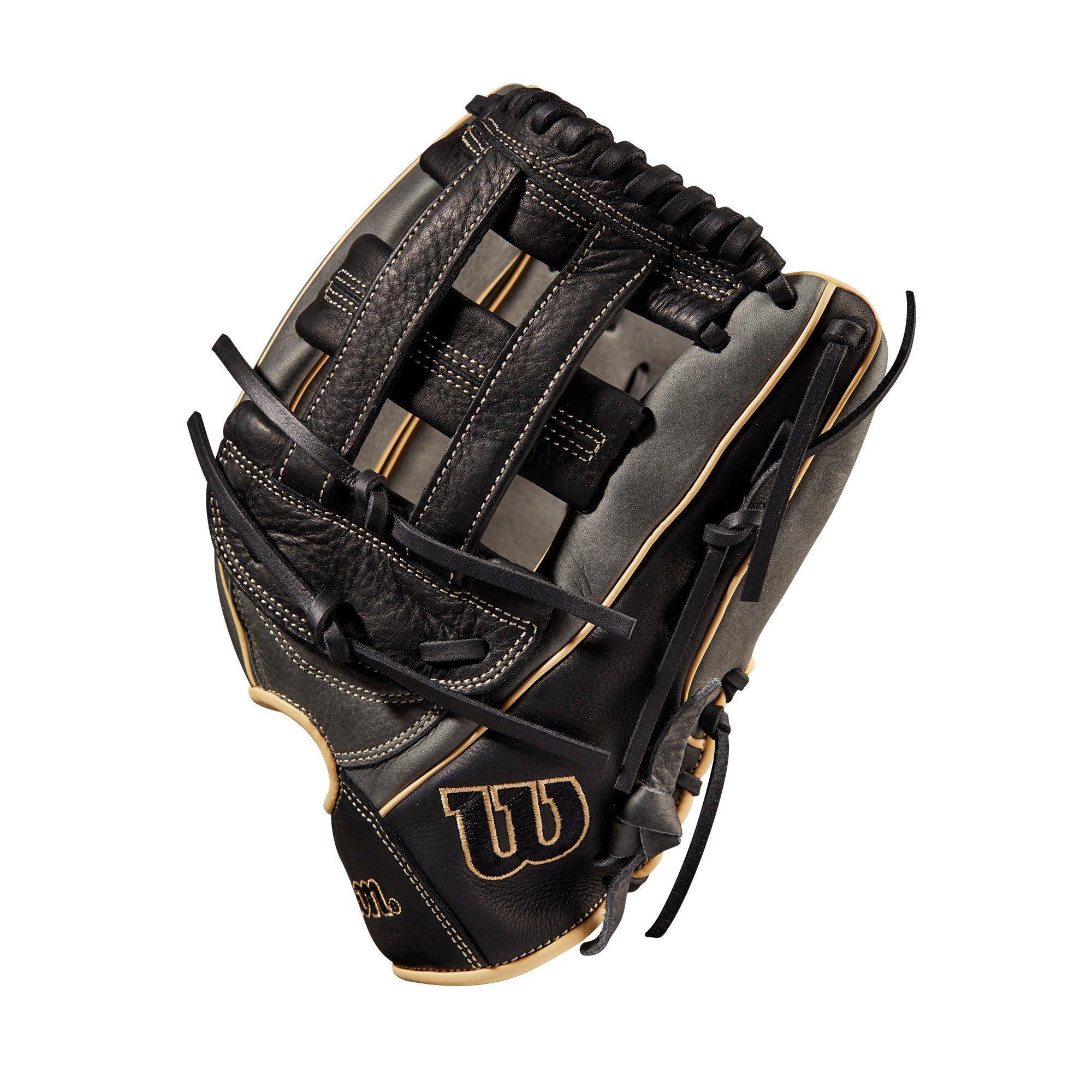 Wilson A1000 1750 12.5" Outfield Baseball Glove 2022 - GREY/BLACK Thumbnail View 3
