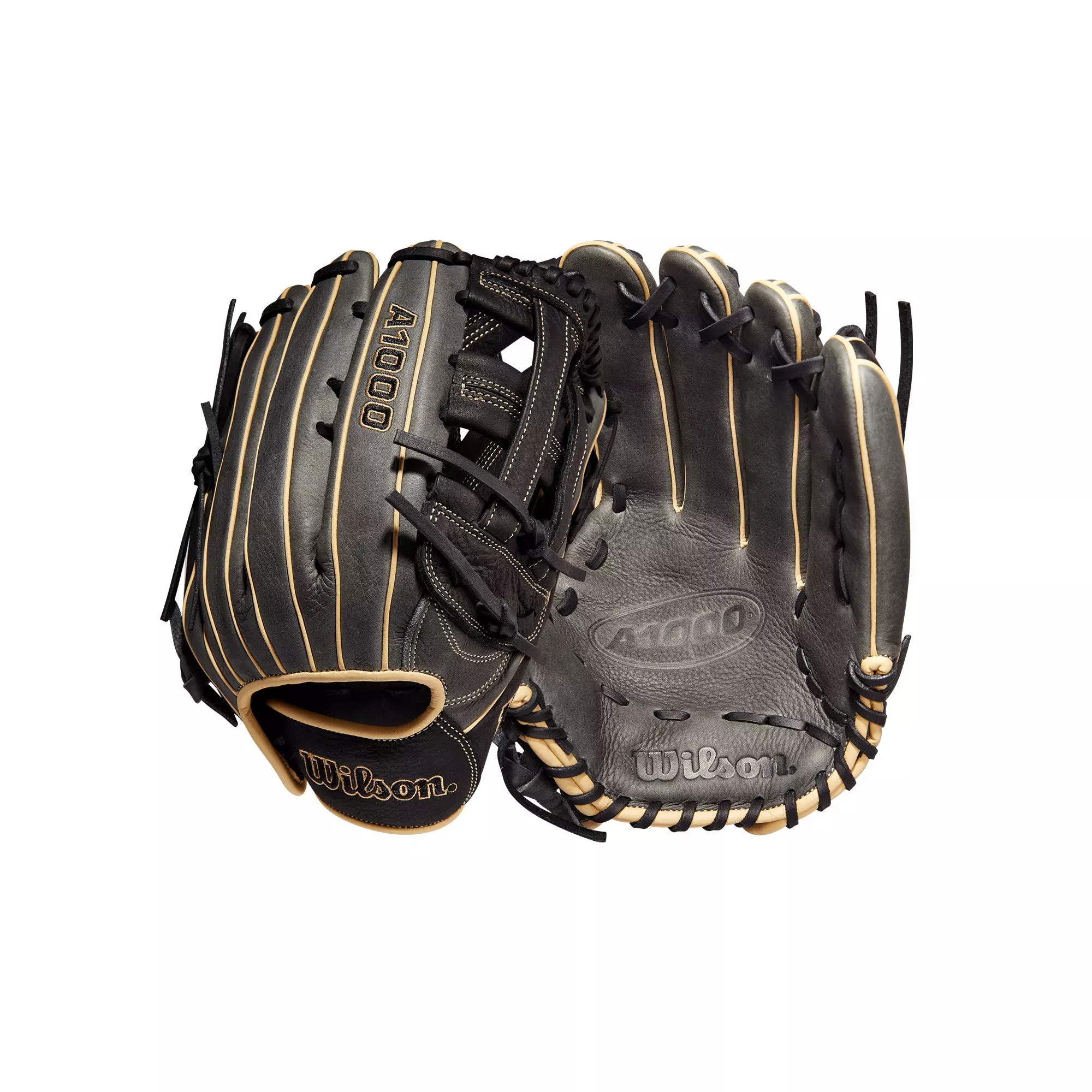 Wilson A1000 1750 12.5" Outfield Baseball Glove 2022 - GREY/BLACK