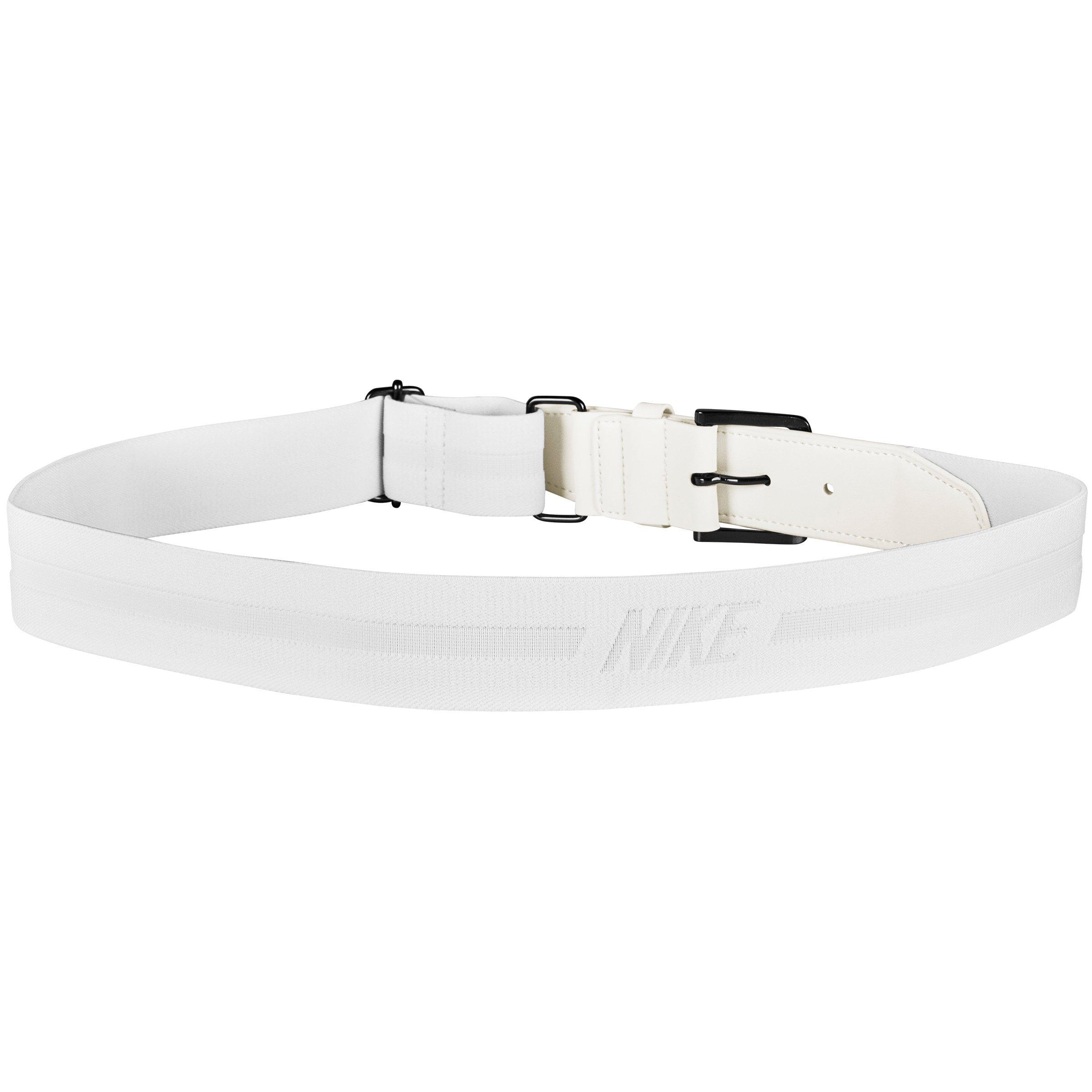 Nike Adjustable 3.0 Youth White Baseball Belt