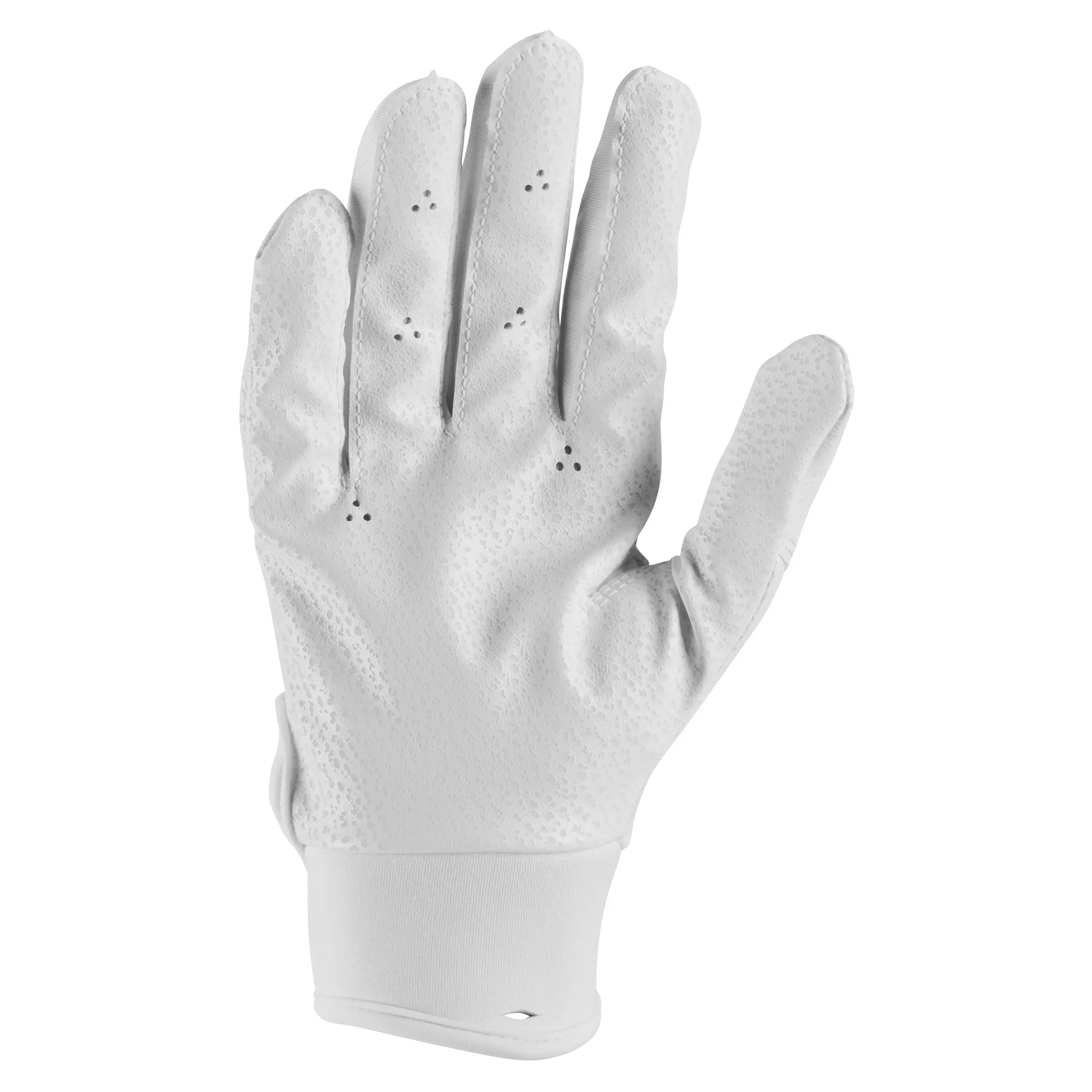 Nike Hyperdiamond Youth Softball Batting Gloves - WHITE/BLACK