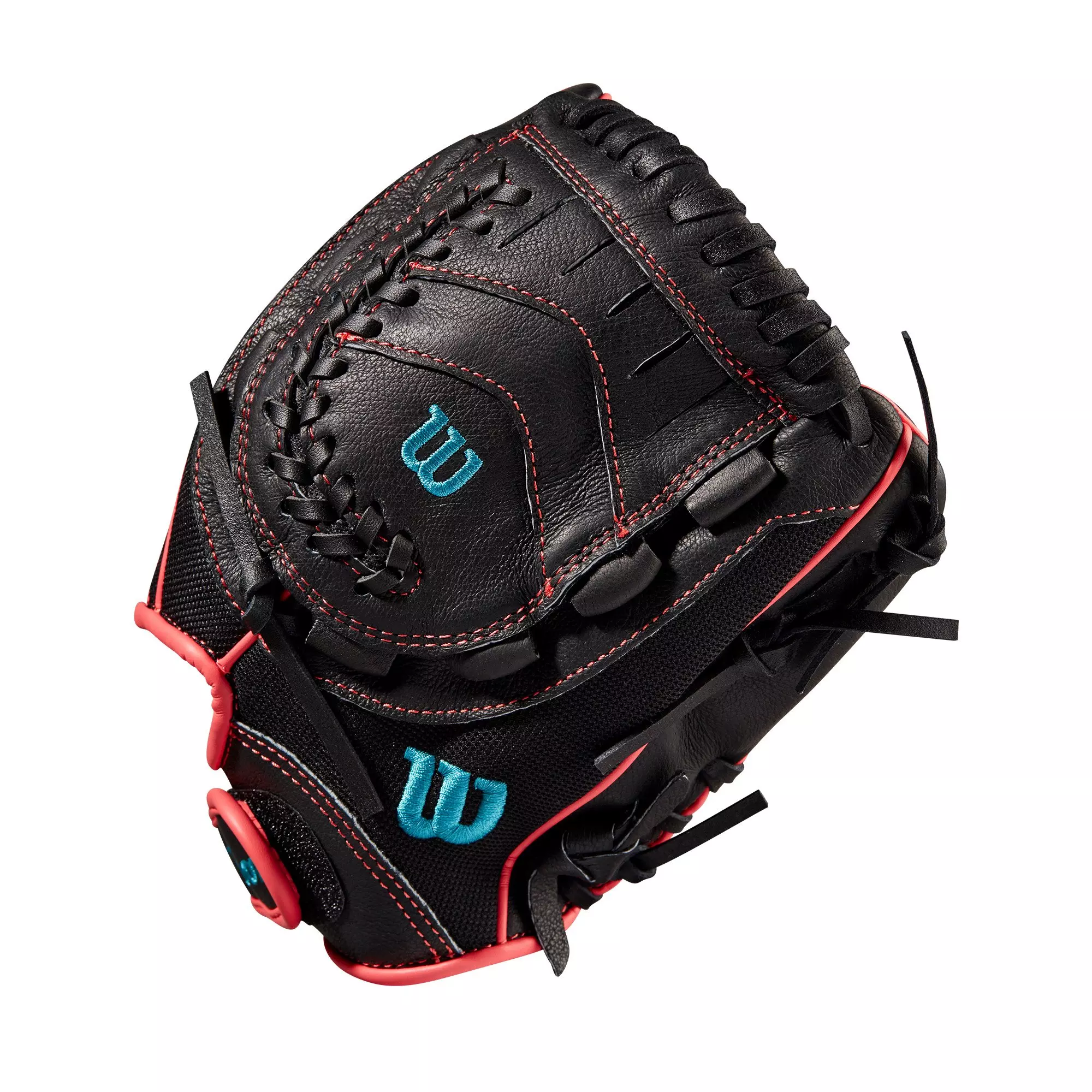 Wilson Flash 11" Softball Fielders Glove - BLACK/BLUE