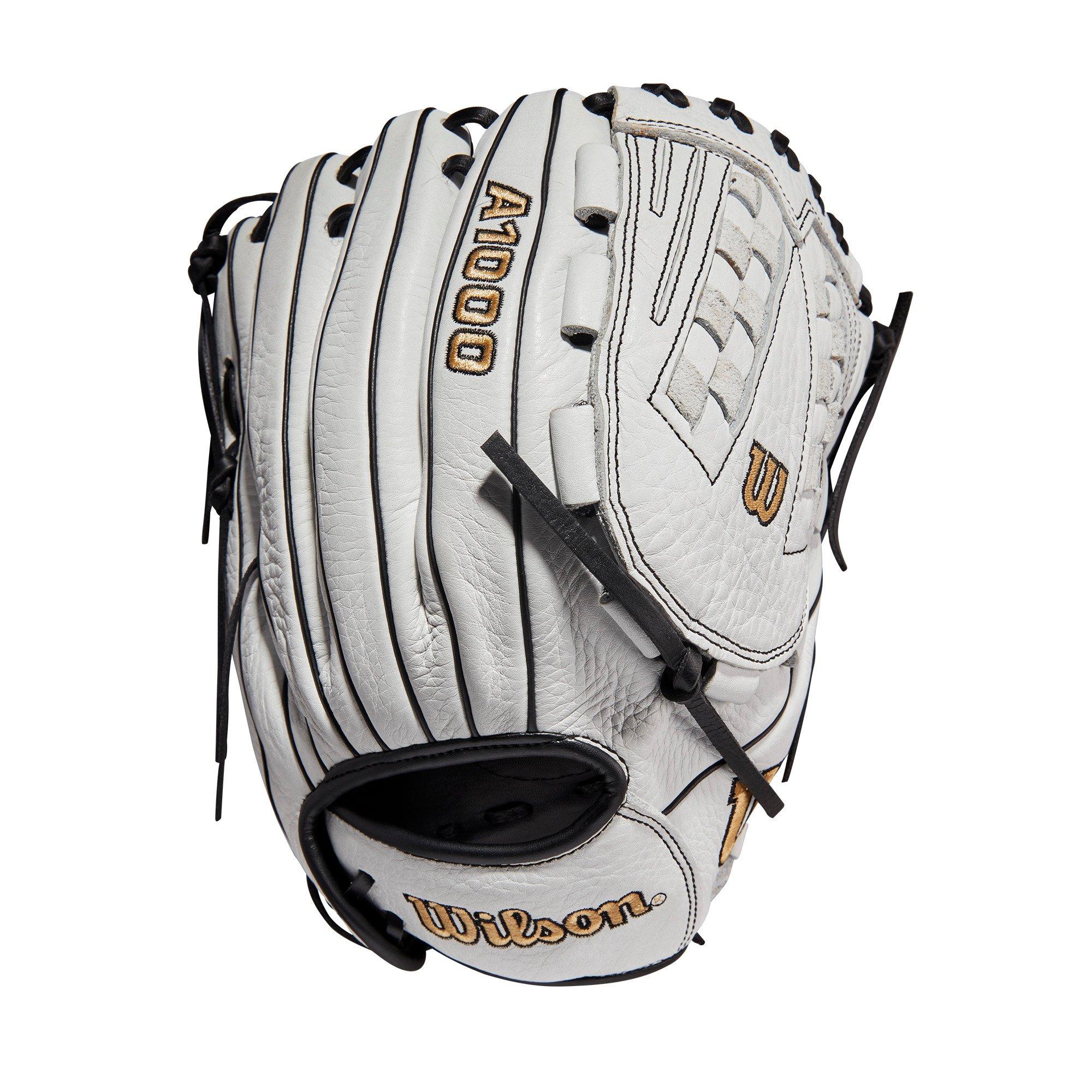 Wilson A1000 V125 12.5" Fastpitch Outfield Glove 2022 - WHITE/BLACK Thumbnail View 1