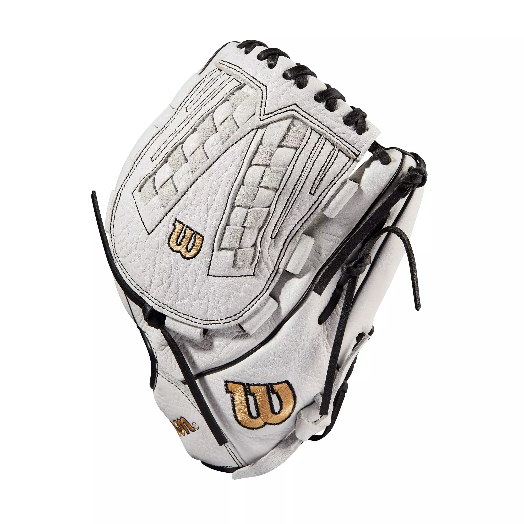 Wilson A1000 V125 12.5" Fastpitch Outfield Glove 2022 - WHITE/BLACK