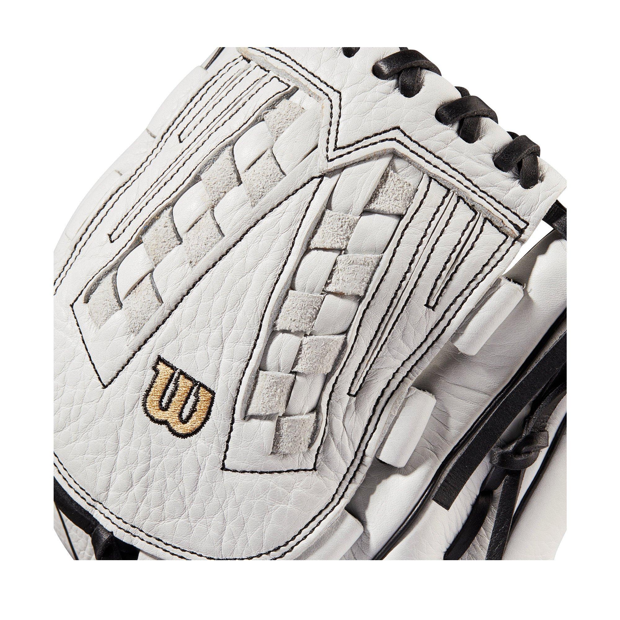 Wilson A1000 V125 12.5" Fastpitch Outfield Glove 2022 - WHITE/BLACK Thumbnail View 5