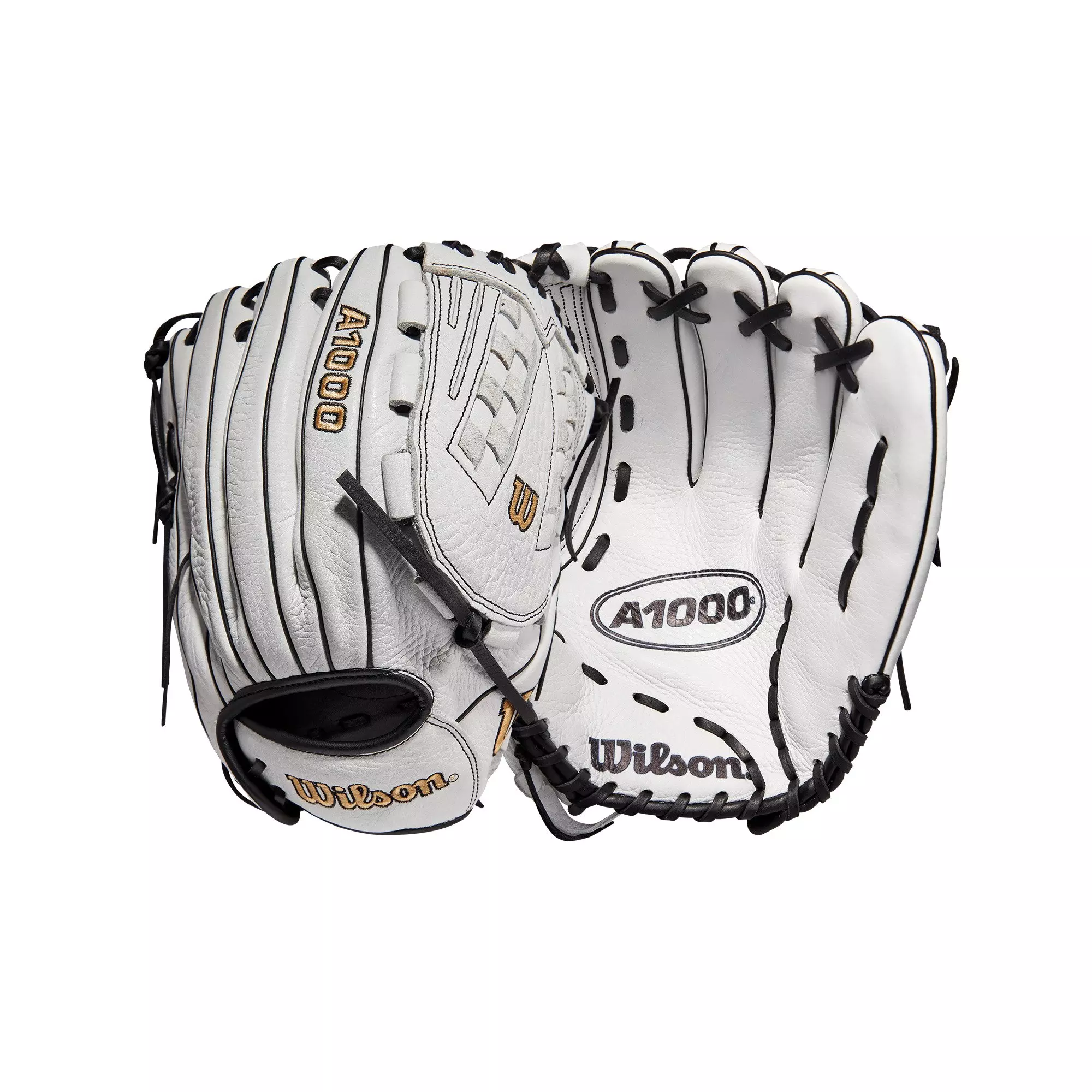 Wilson A1000 V125 12.5" Fastpitch Outfield Glove 2022 - WHITE/BLACK