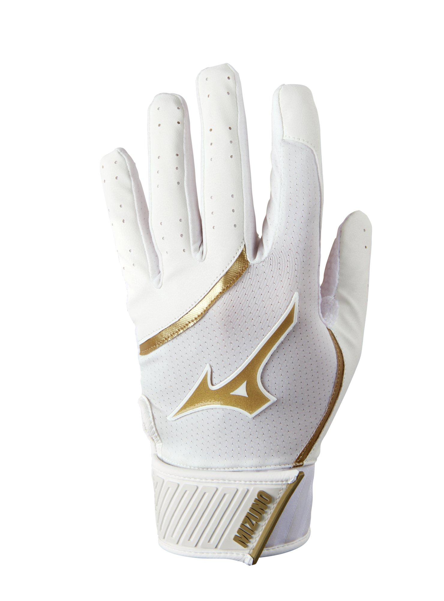 Mizuno Adult MVP Batting Gloves - GOLD Thumbnail View 1