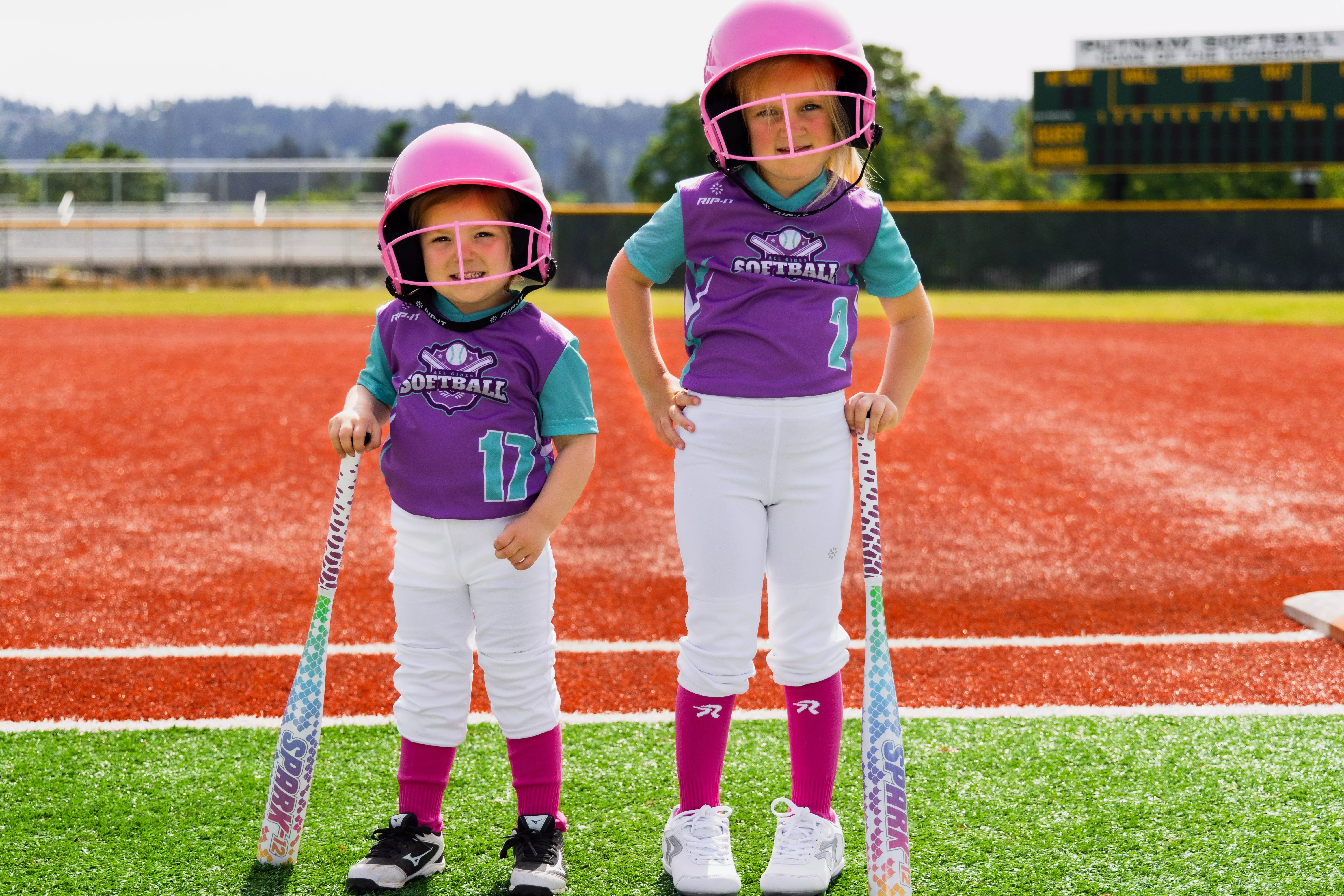 RIP-IT Spark Fastpitch Softball Bat (-12) - AQUA/PURPLE