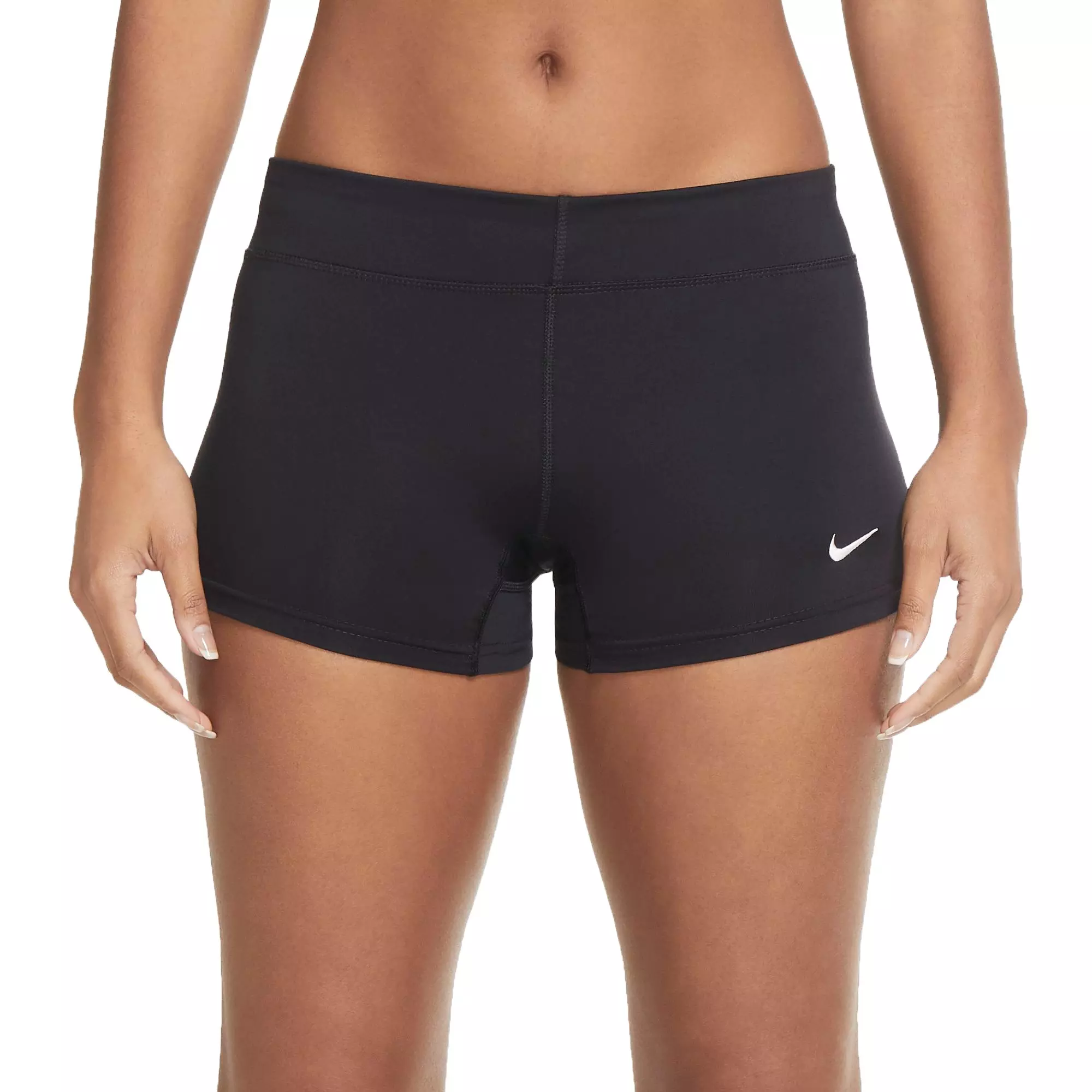 Nike Women's DRI-FIT Performance Volleyball Game Short - BLACK/WHITE