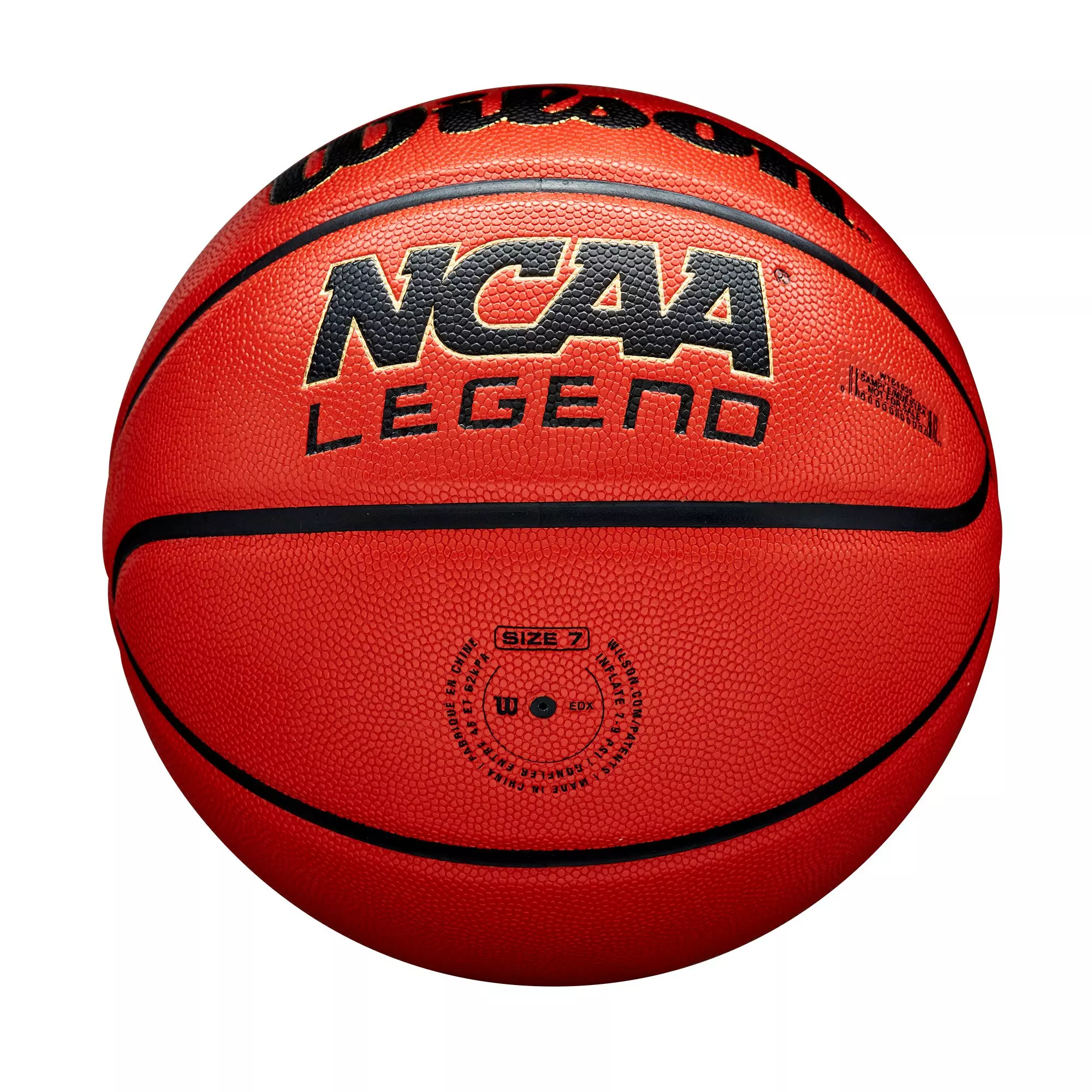 Wilson NCAA Legend Basketball 27.5 - ORANGE/BLACK