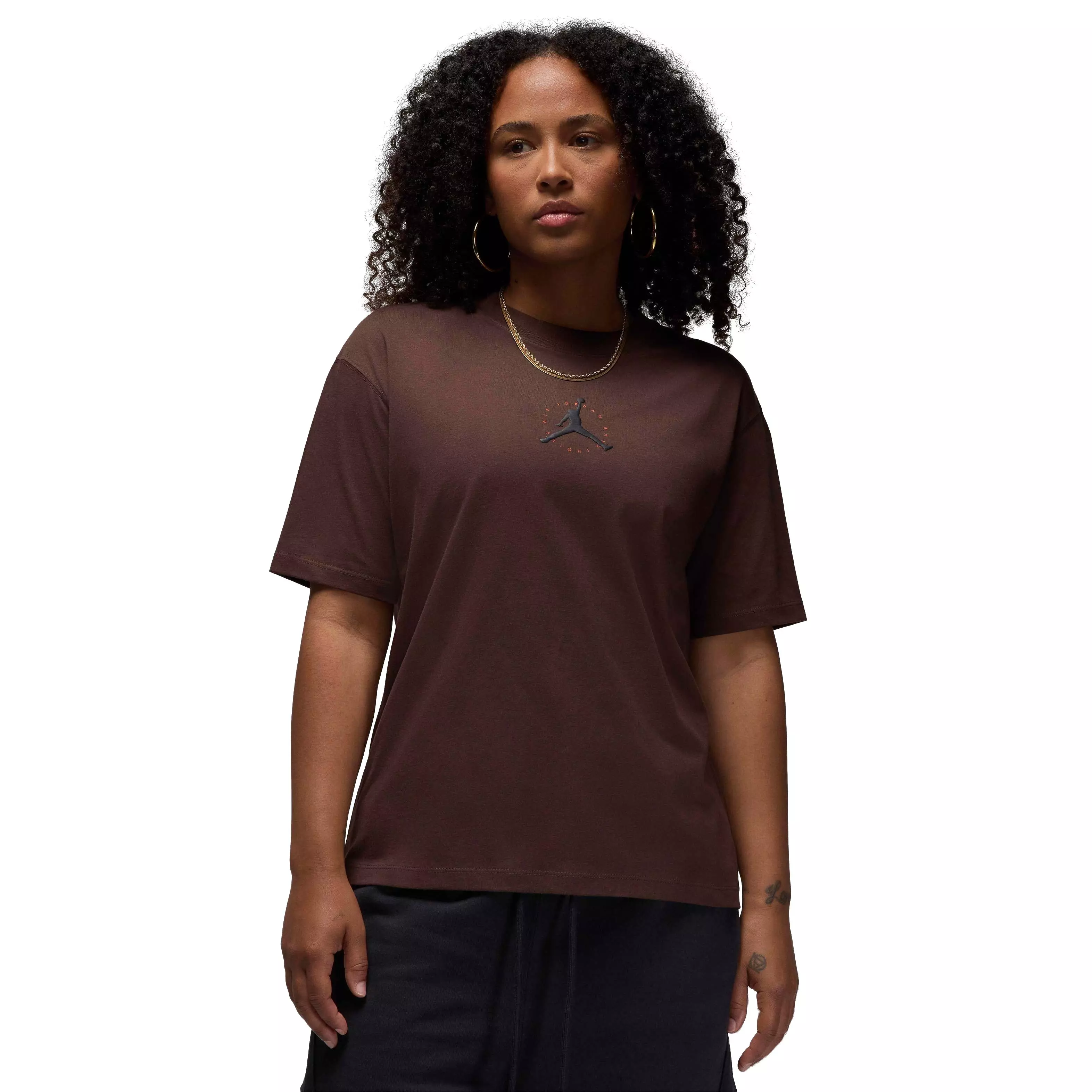 Jordan Women's Essential Core 23 ASW T-Shirt - BROWN