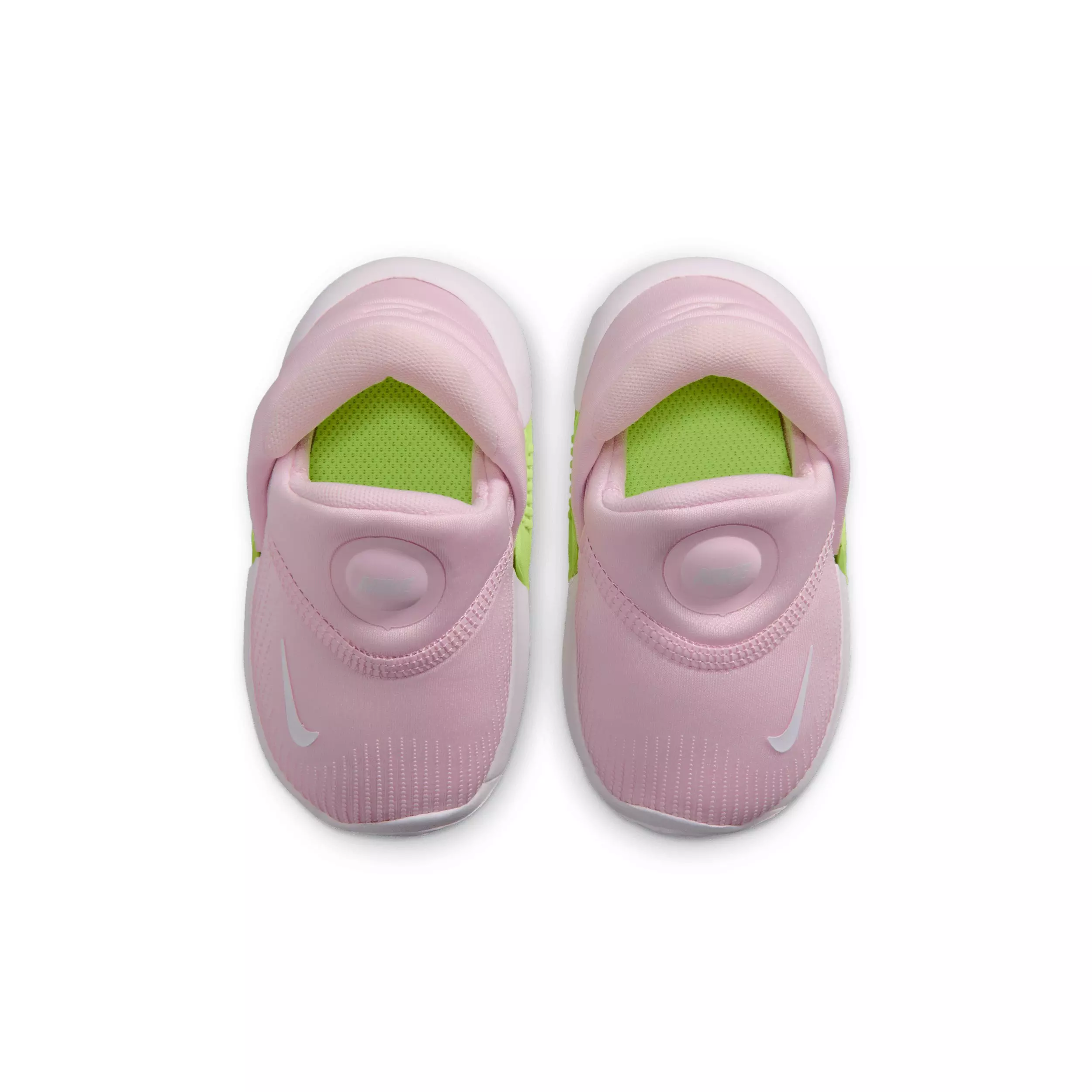 Nike Swoosh Go "Pink Foam/Volt/Barely Volt/Sail" Infant Girls' Shoe - PINK/VOLT/VOLT/SAIL