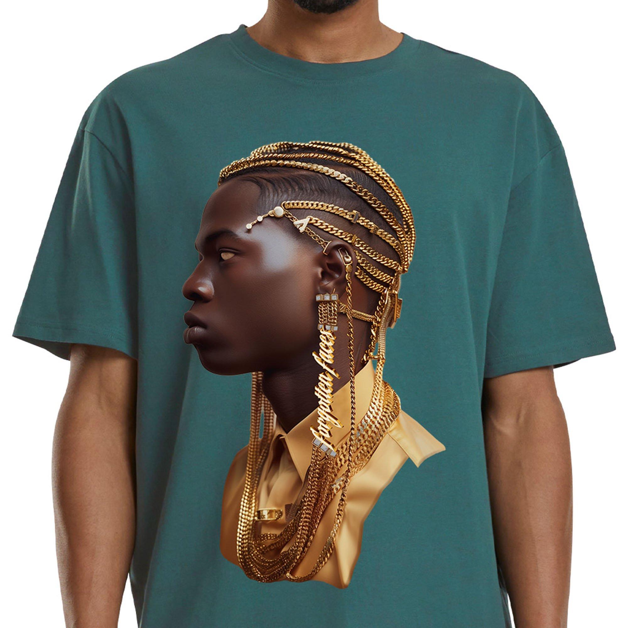 Forgotten Faces Men's Forgotten Chains Tee - GREEN Thumbnail View 3