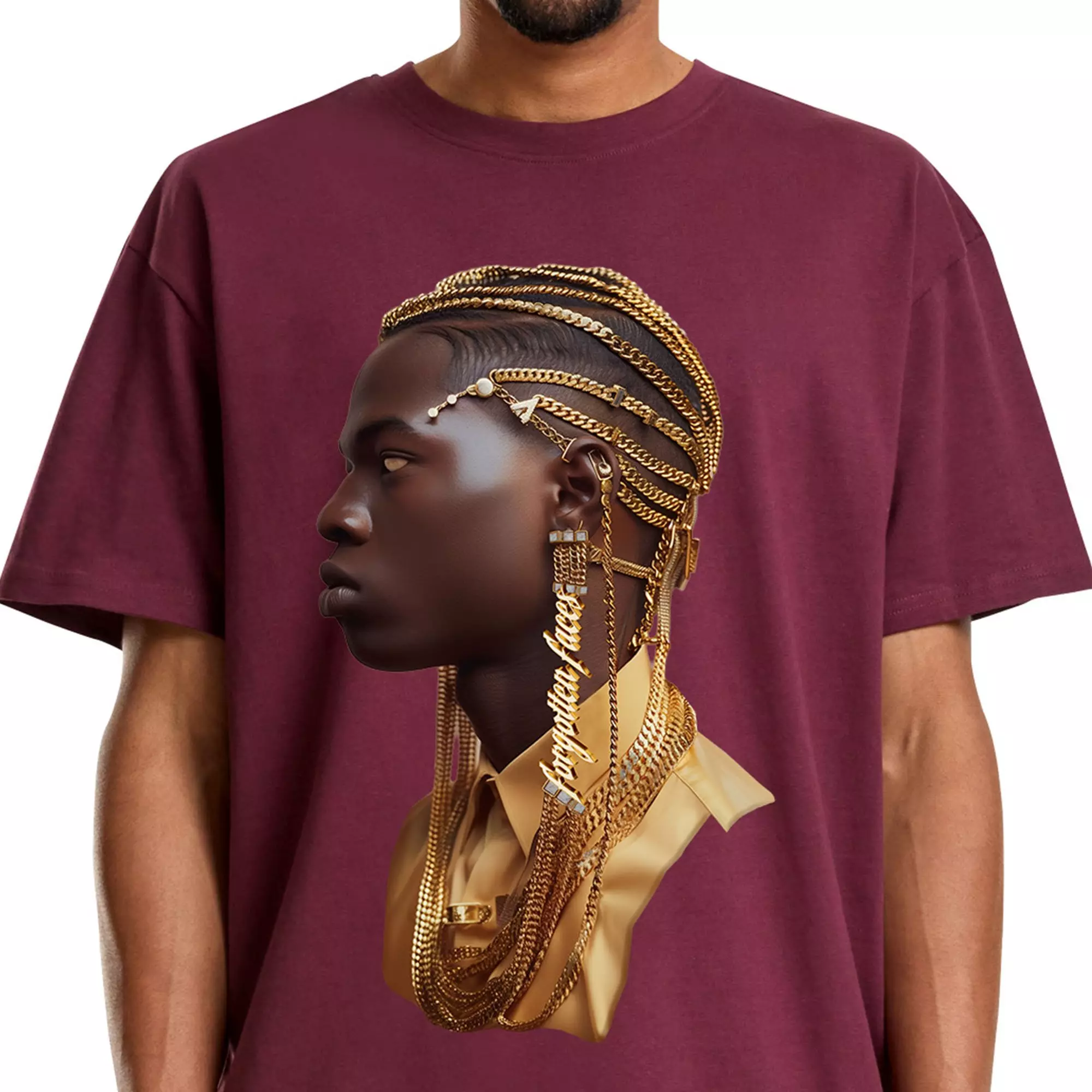 Forgotten Faces Men's Forgotten Chains Tee - CHERRY