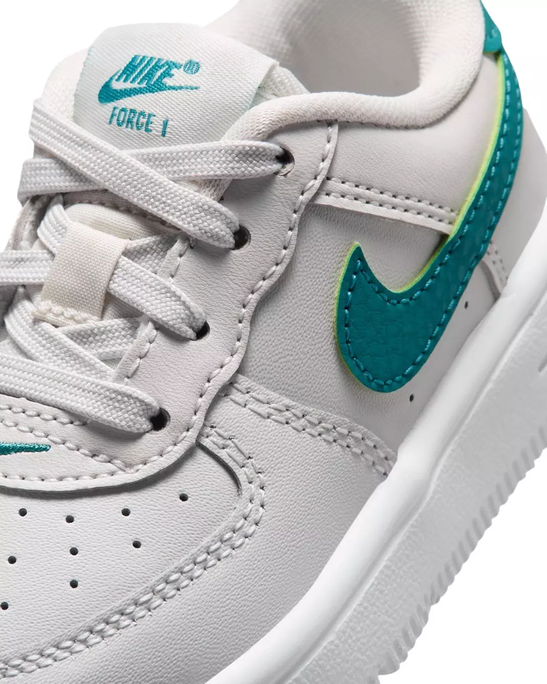 Nike Force 1 Low "Platinum Tint/White/Energy" Infant Boys' Shoe - PLATINUM/WHITE/ENERGY