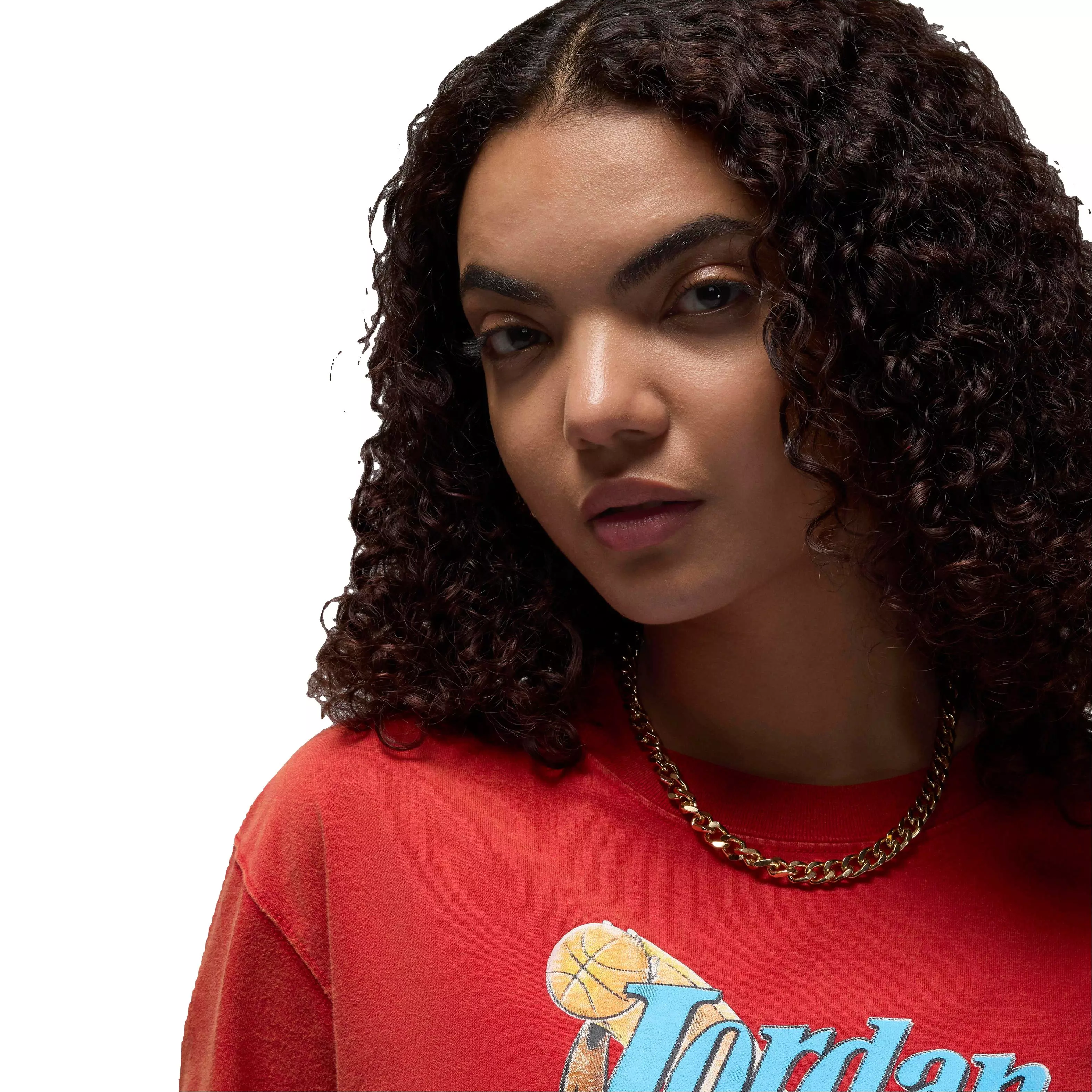 Jordan Women's Short-Sleeve Graphic Girlfriend T-Shirt - Red - RED